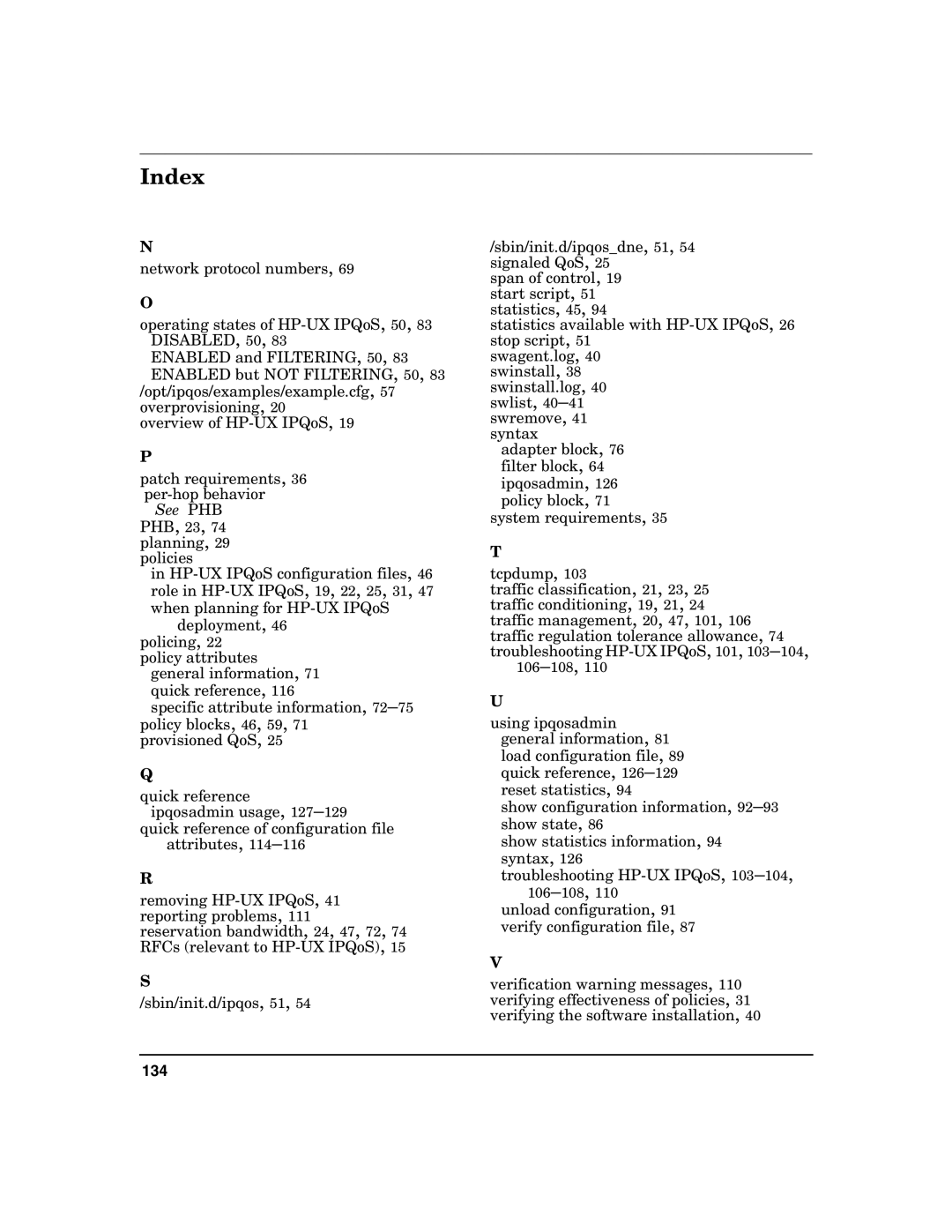 HP UX IPQos Software manual 134 