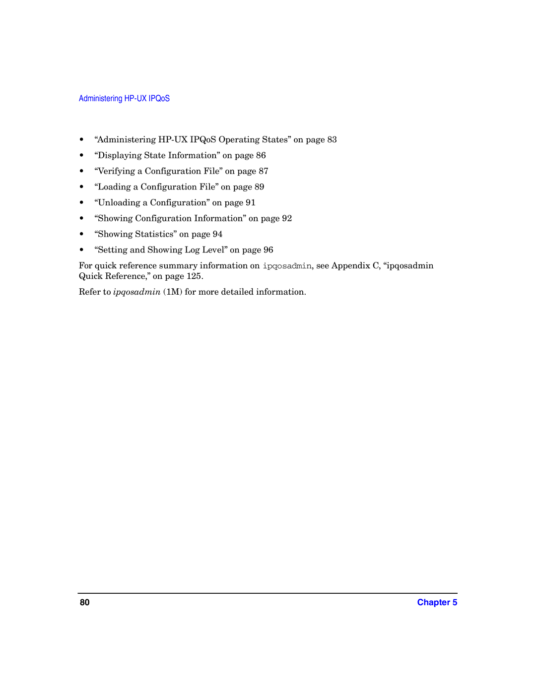 HP UX IPQos Software manual Administering HP-UX IPQoS 