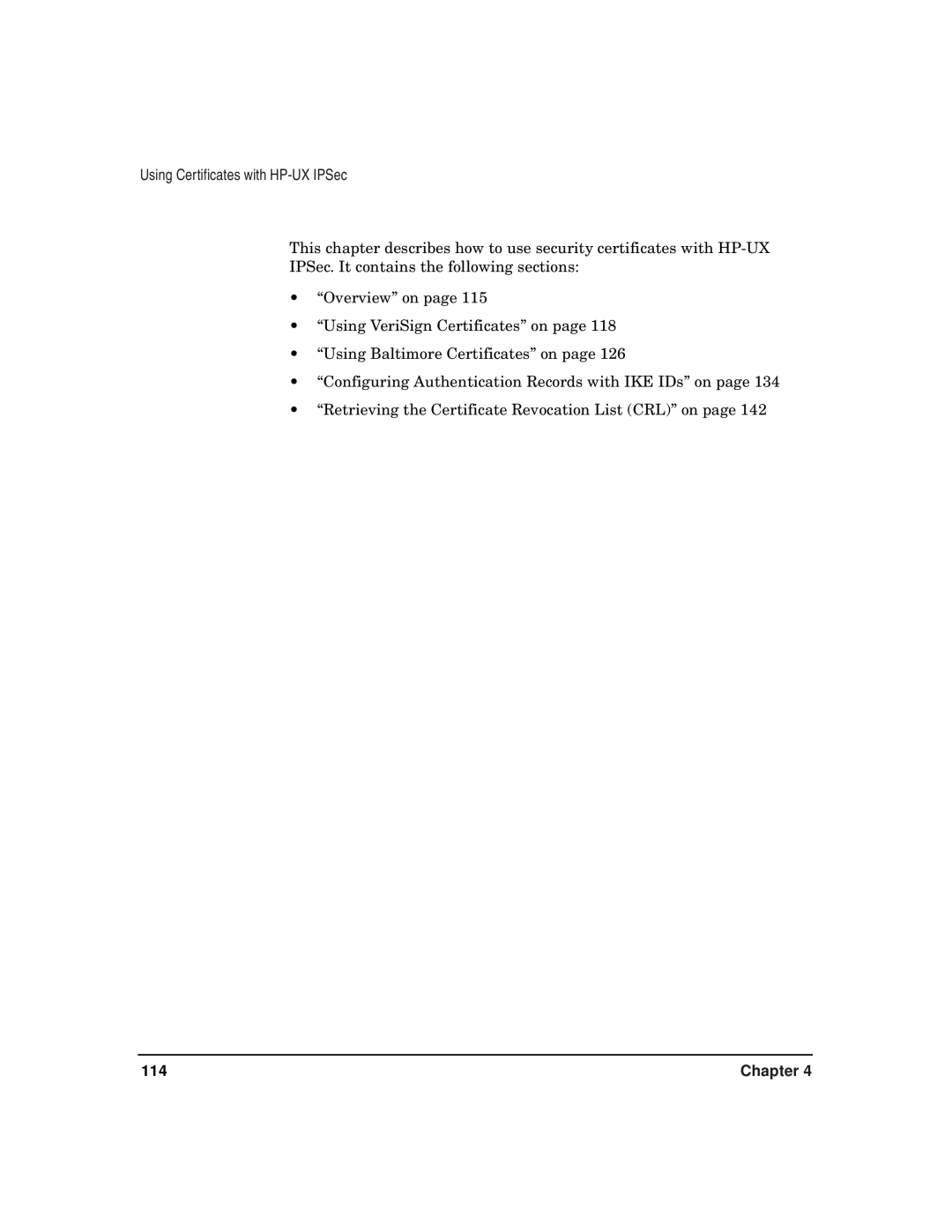 HP UX IPSec Software manual 114 