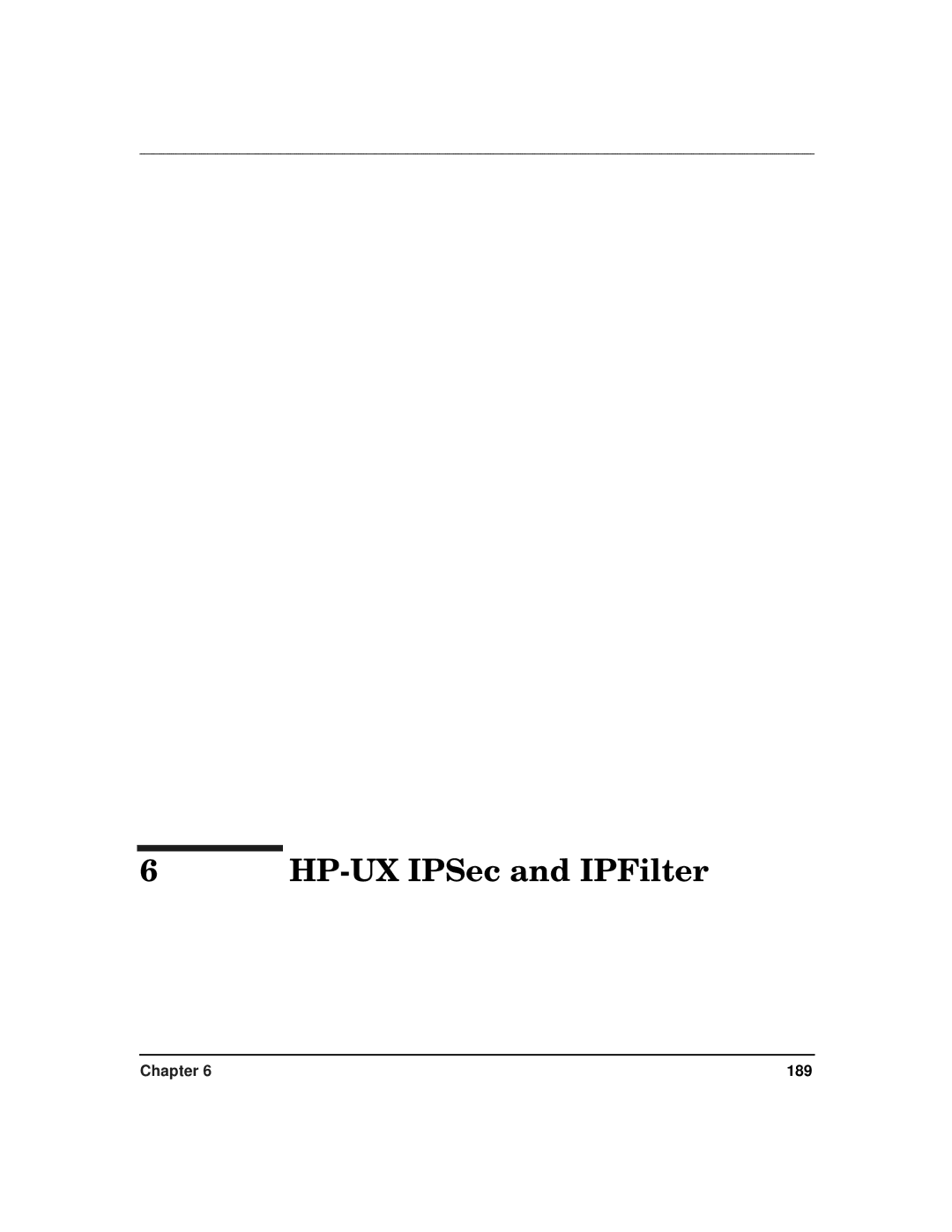 HP UX IPSec Software manual HP-UX IPSec and IPFilter 