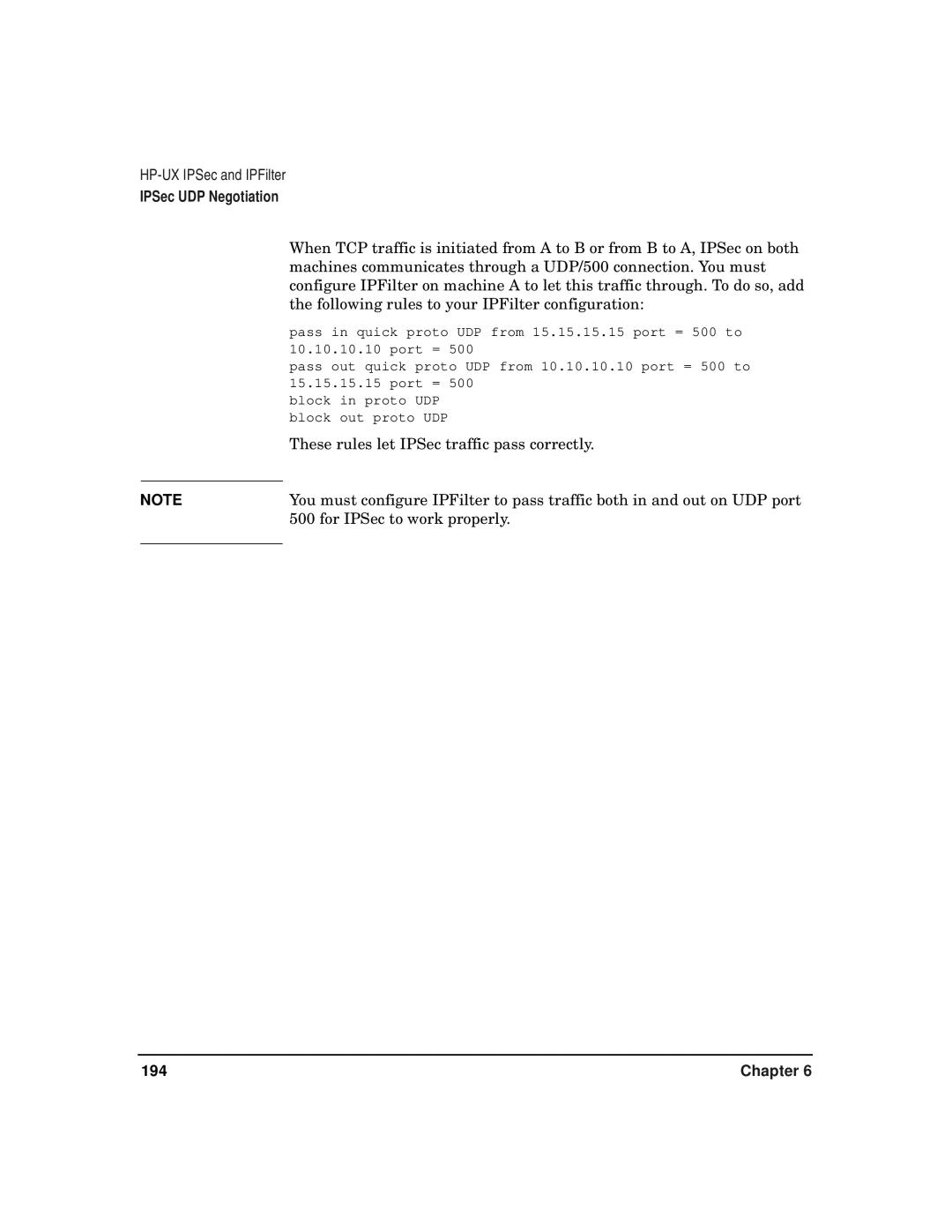 HP UX IPSec Software manual 194 