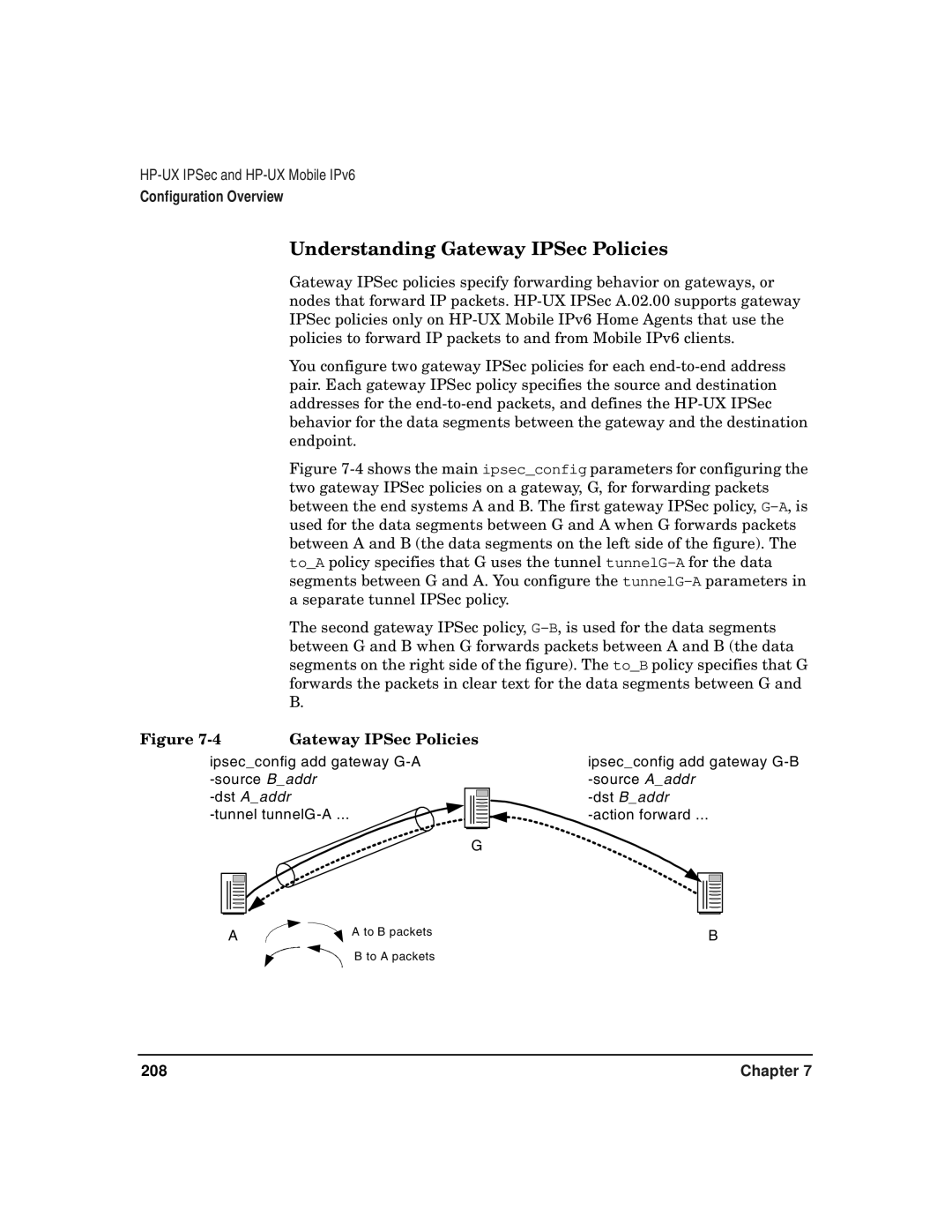 HP UX IPSec Software manual Understanding Gateway IPSec Policies 