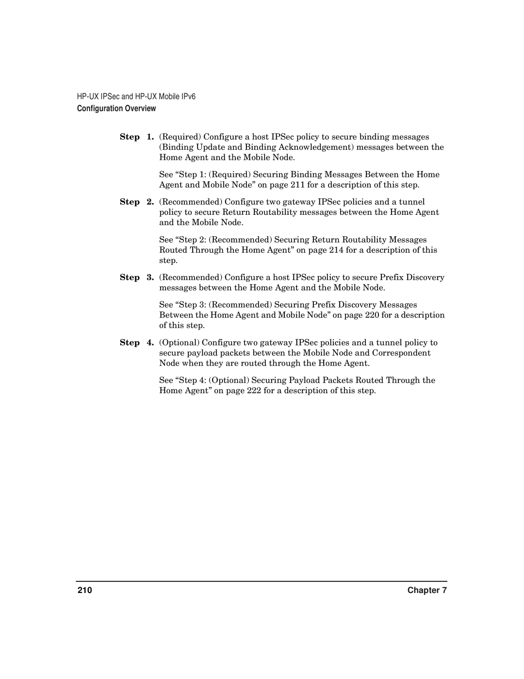 HP UX IPSec Software manual 210 
