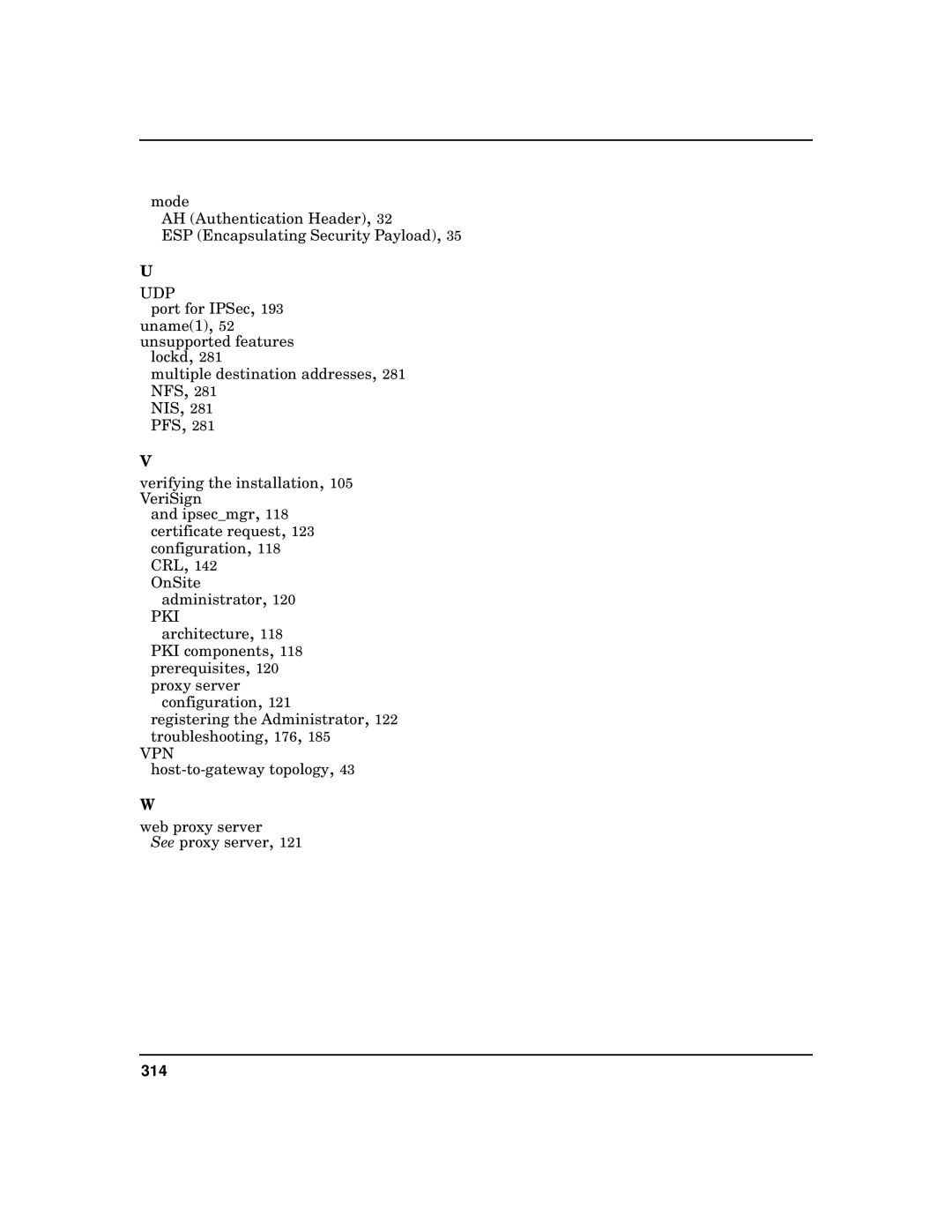 HP UX IPSec Software manual 314 