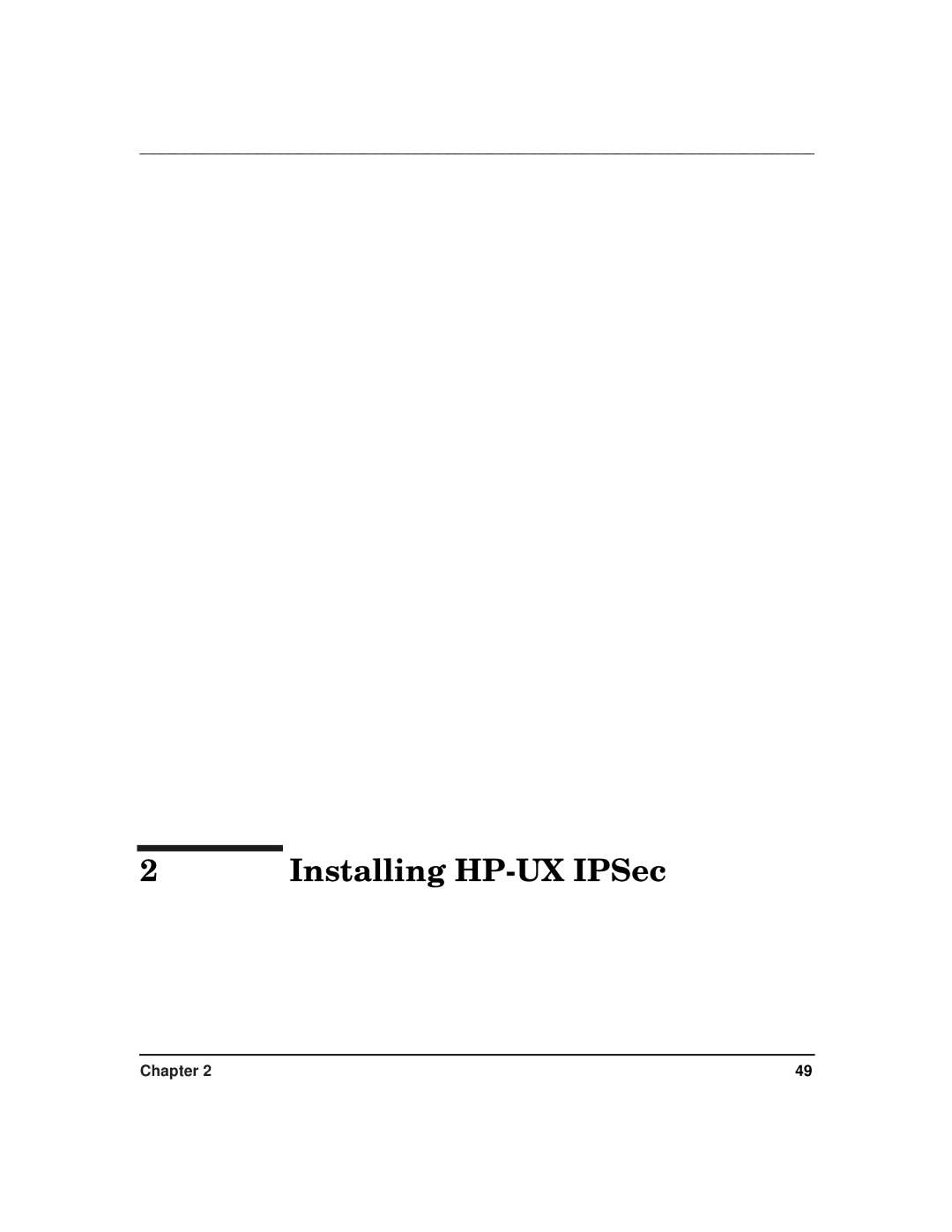 HP UX IPSec Software manual Installing HP-UX IPSec 