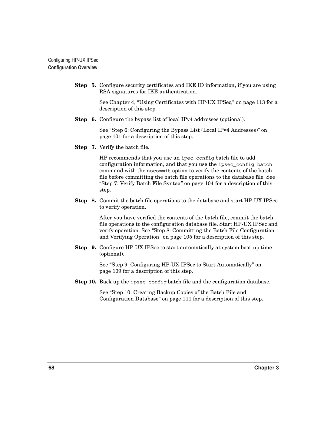 HP UX IPSec Software manual Configuration Overview 