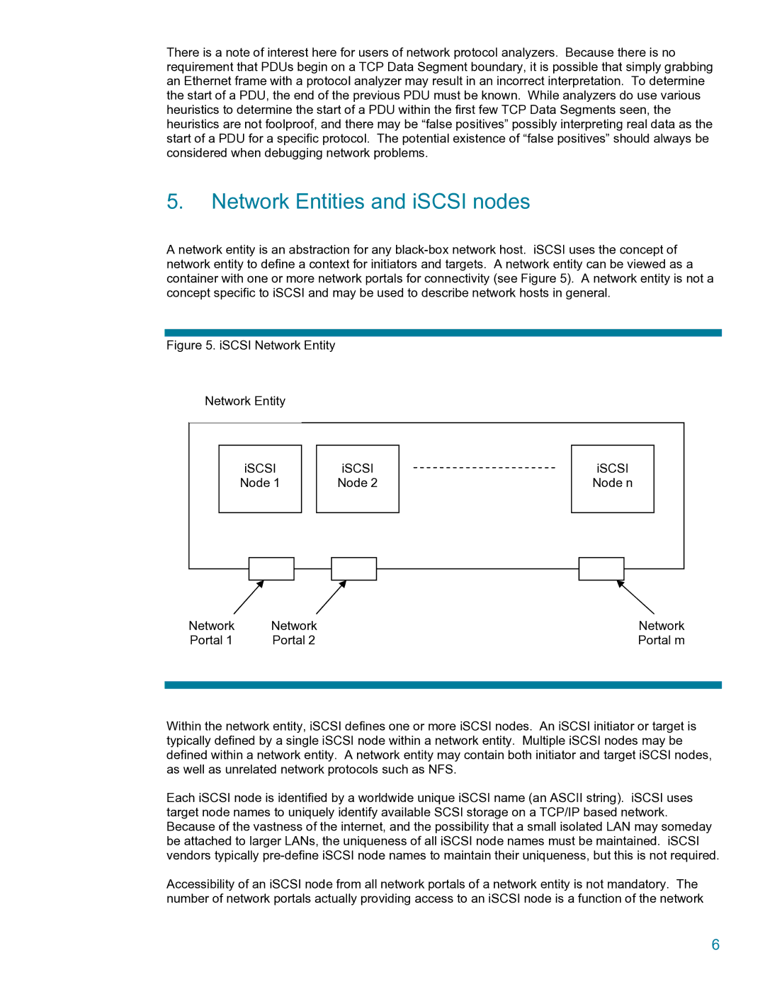 HP UX iSCSI (SCSI Over TCP/IP) Software manual Network Entities and iSCSI nodes 