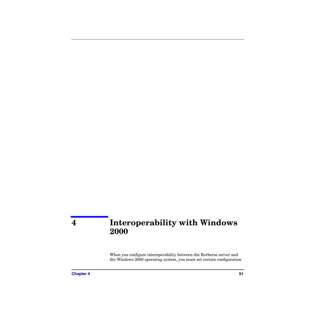 HP UX Kerberos Data Security Software manual Interoperability with Windows 