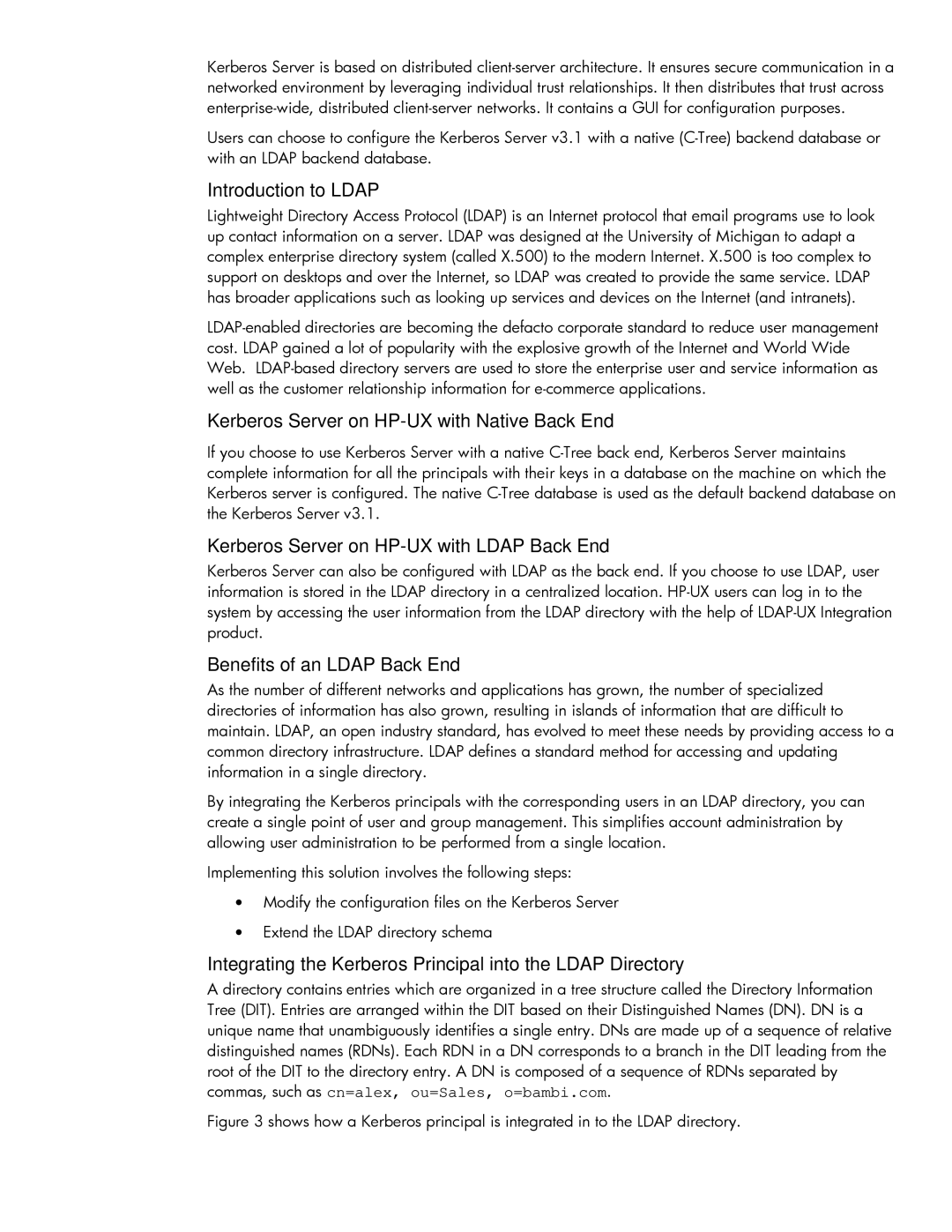 HP UX Kerberos Data Security Software manual Introduction to Ldap 