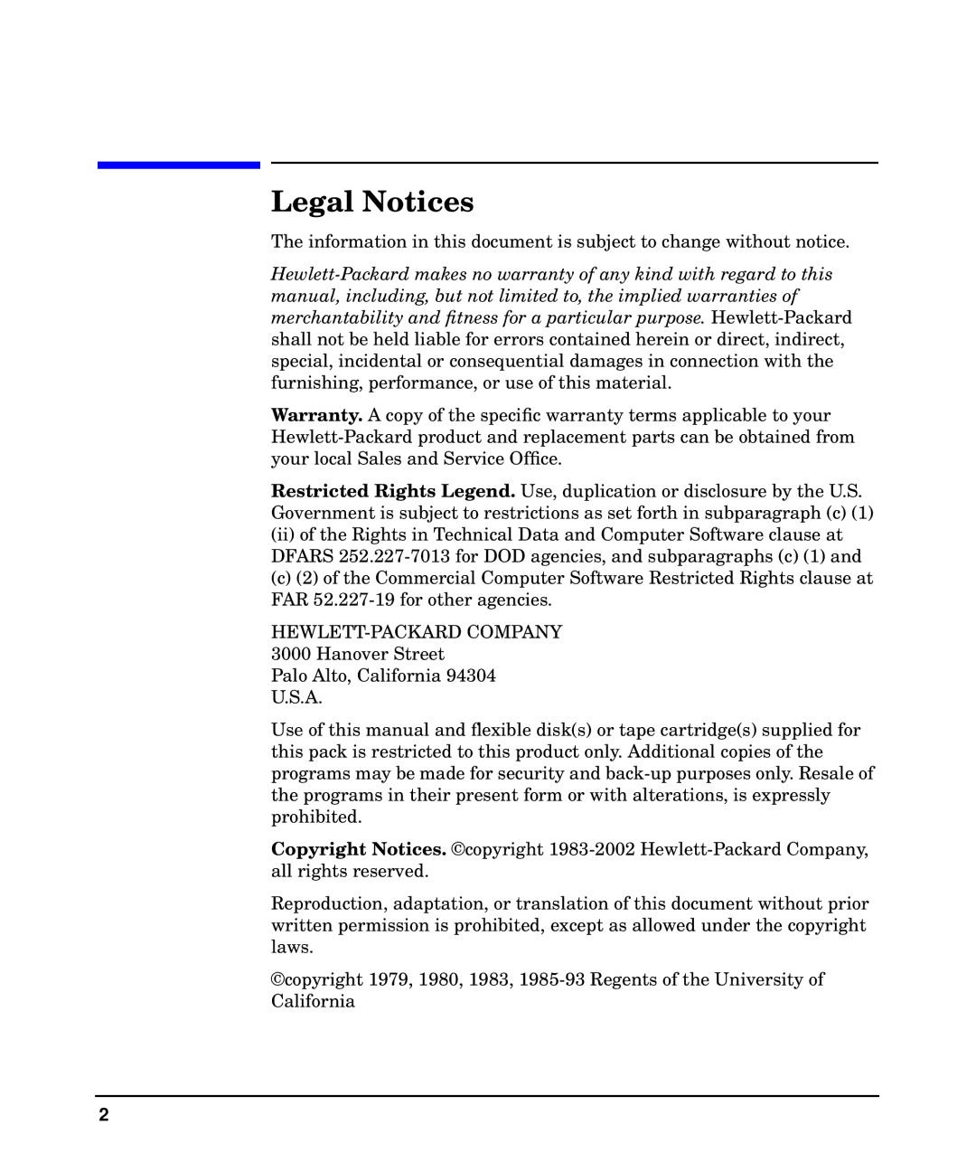 HP UX Kerberos Data Security Software manual Legal Notices 