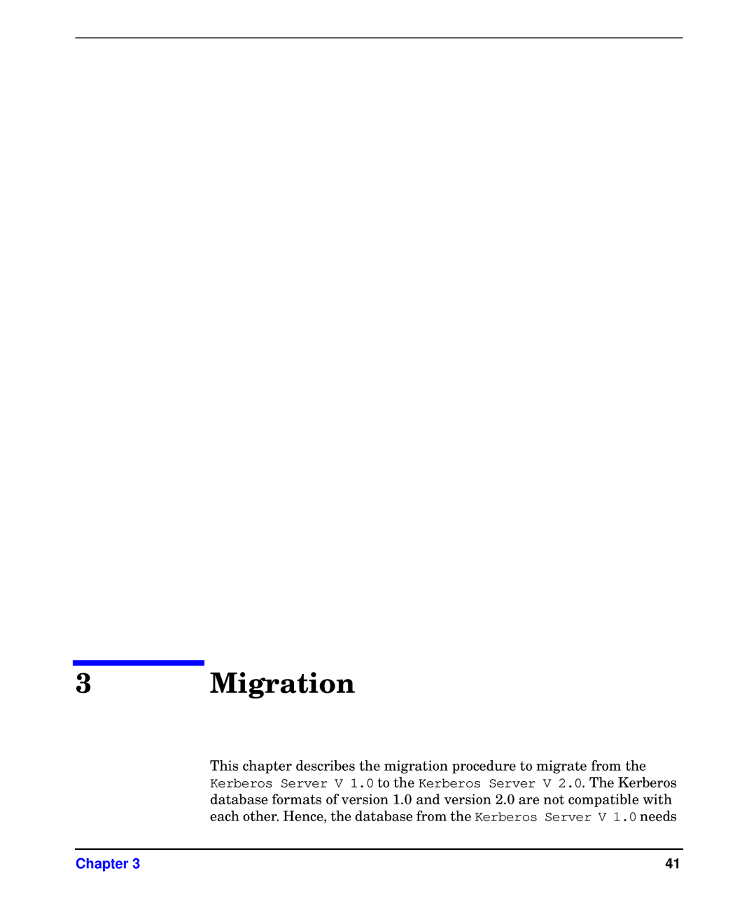 HP UX Kerberos Data Security Software manual Migration 