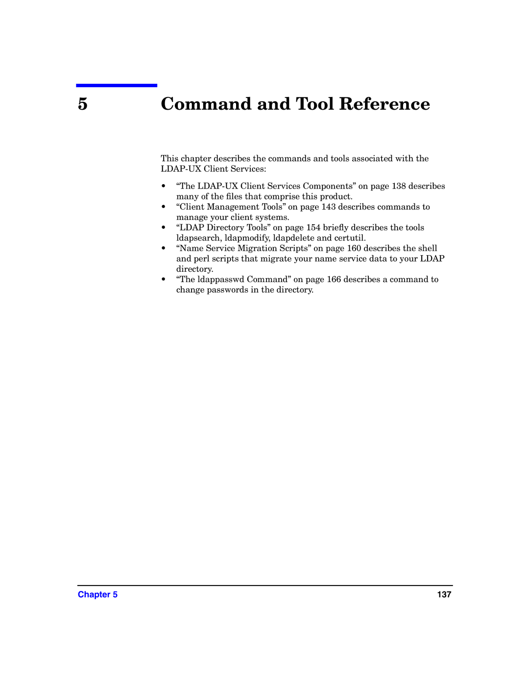 HP UX LDAP-UX Integration Software manual Command and Tool Reference 