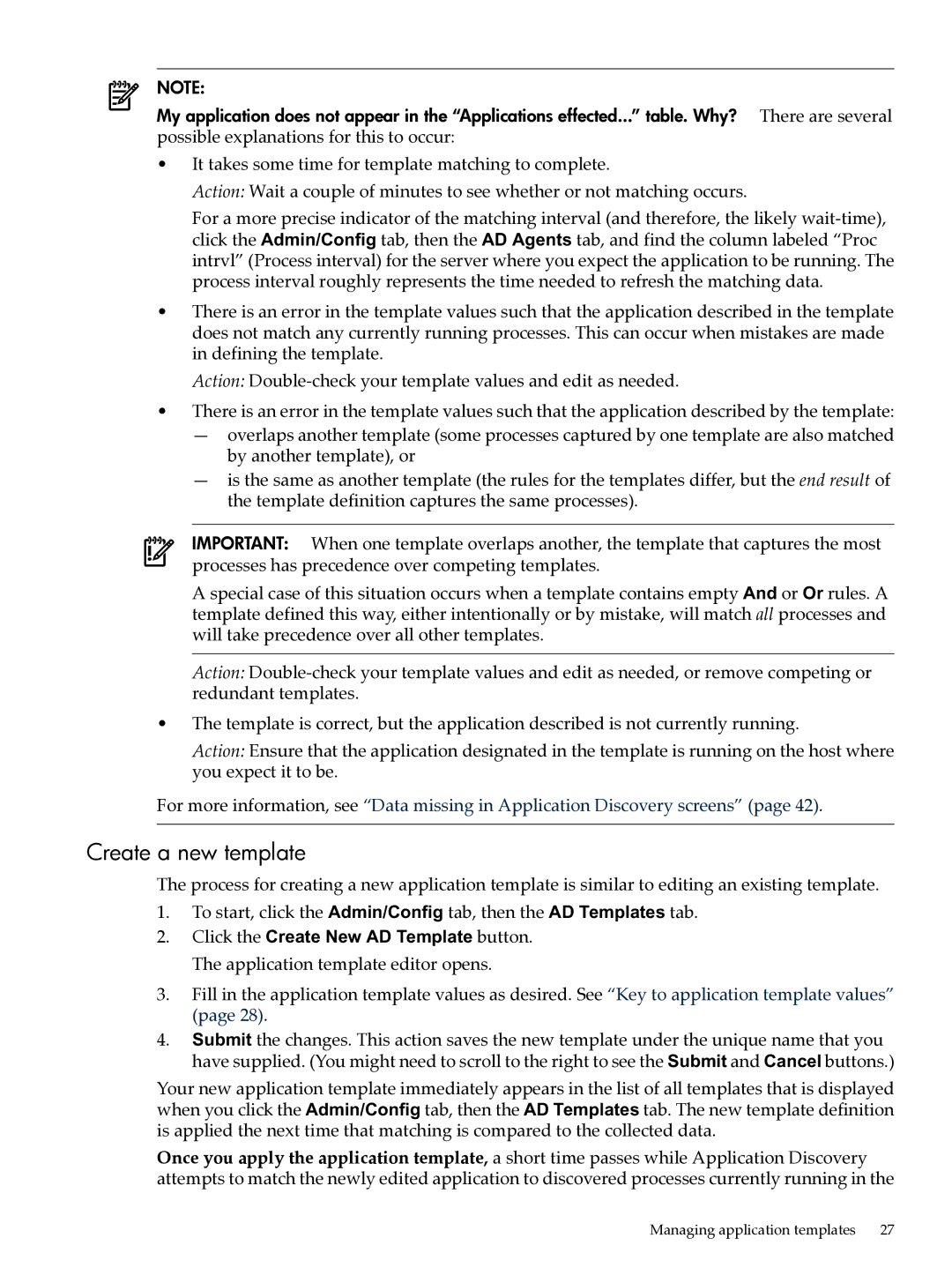 HP UX Matrix Operating EnvIronment manual Create a new template 