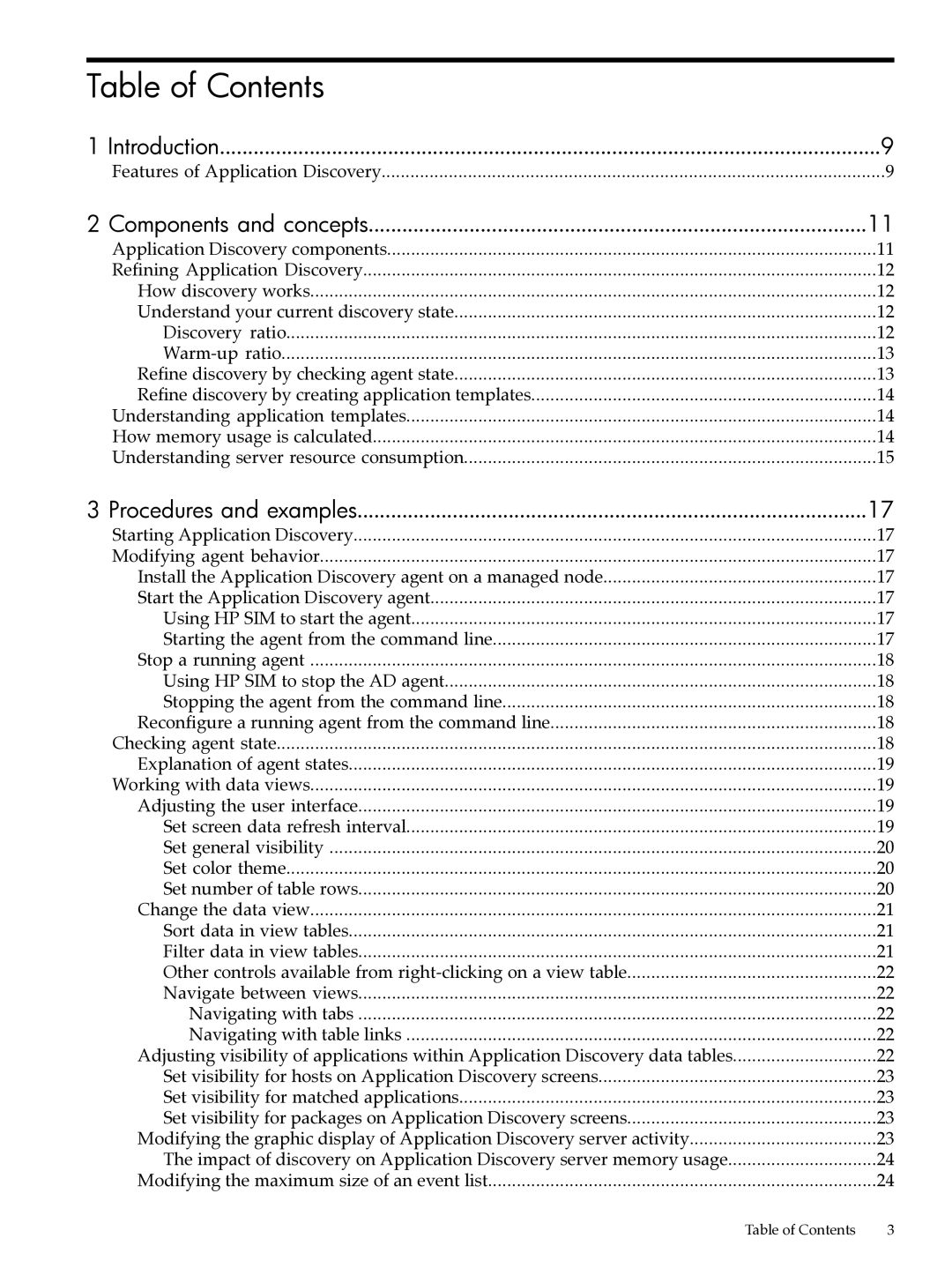 HP UX Matrix Operating EnvIronment manual Table of Contents 