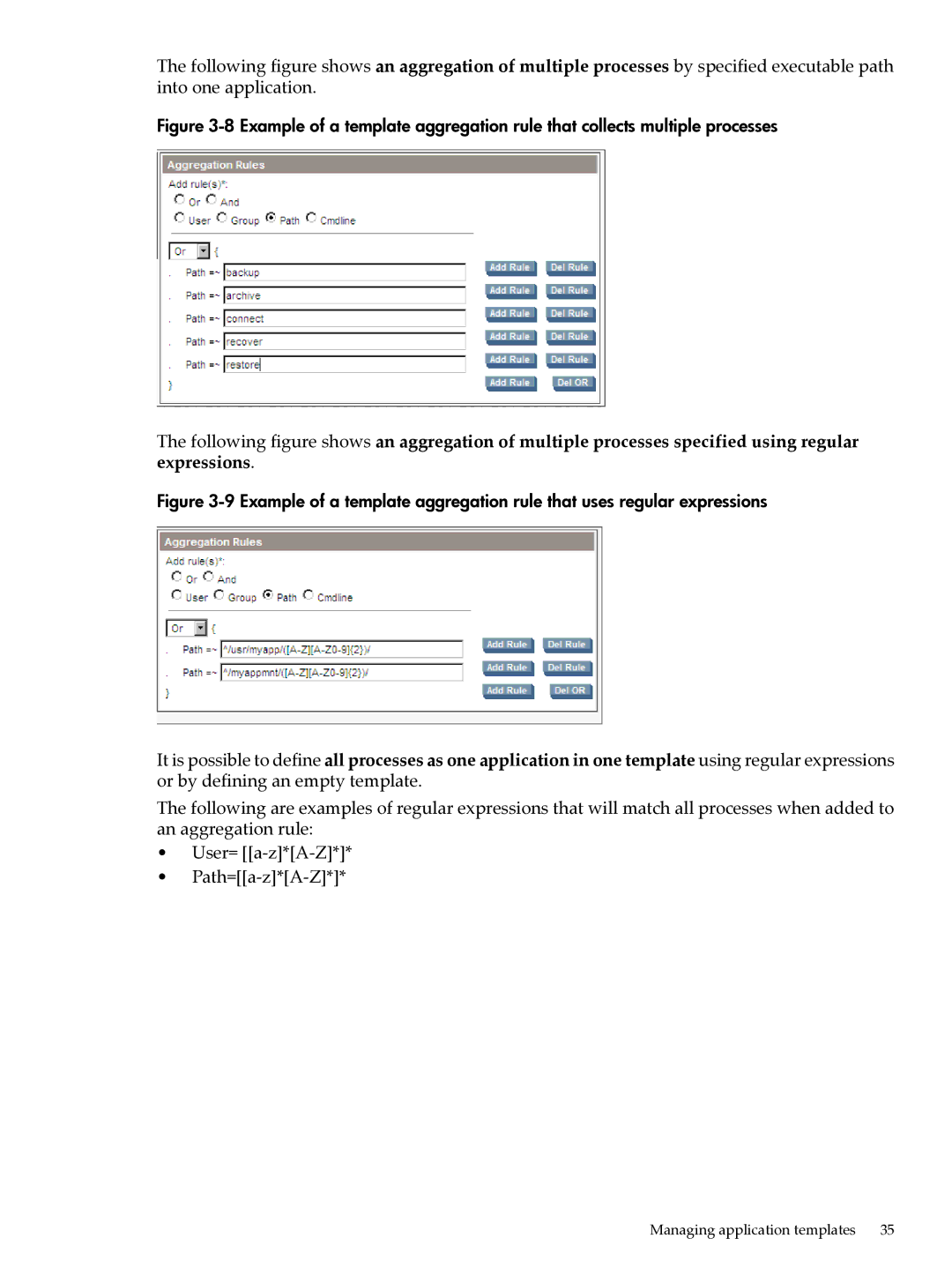 HP UX Matrix Operating EnvIronment manual Managing application templates 