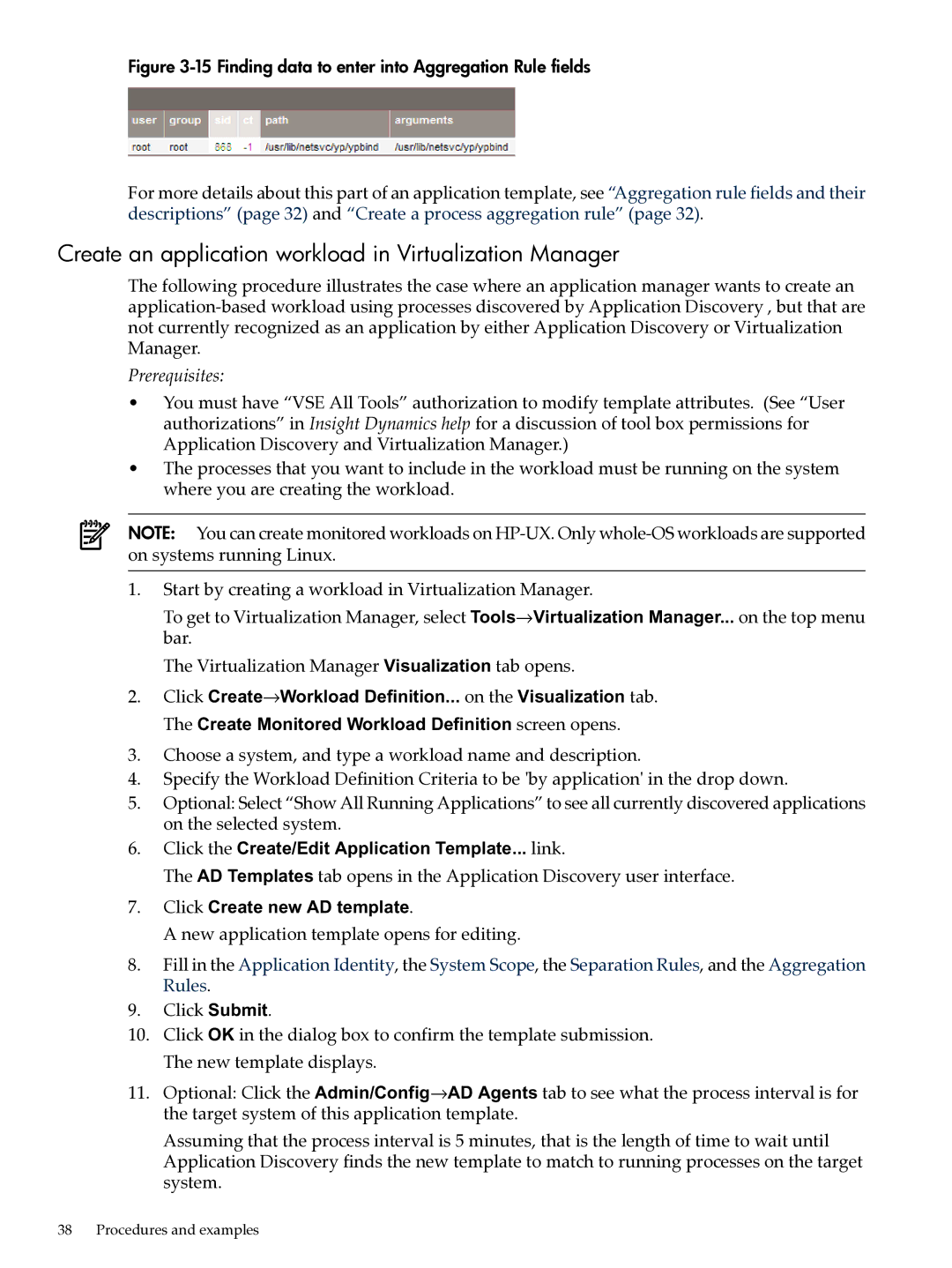 HP UX Matrix Operating EnvIronment manual Create an application workload in Virtualization Manager, Prerequisites 