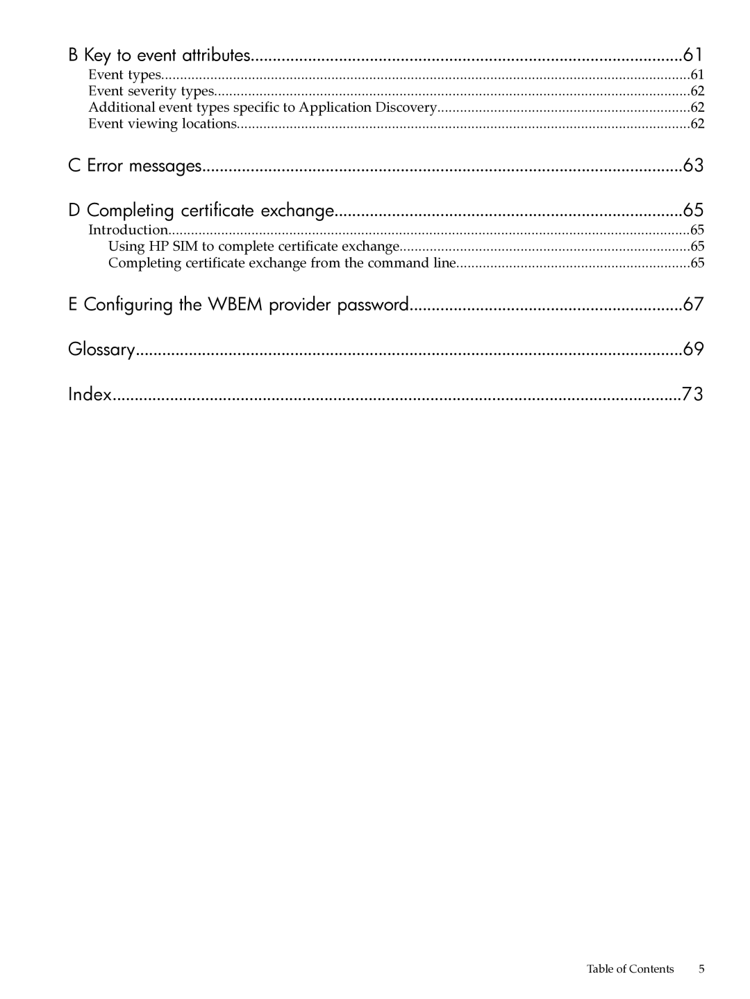 HP UX Matrix Operating EnvIronment manual Configuring the Wbem provider password Glossary Index 