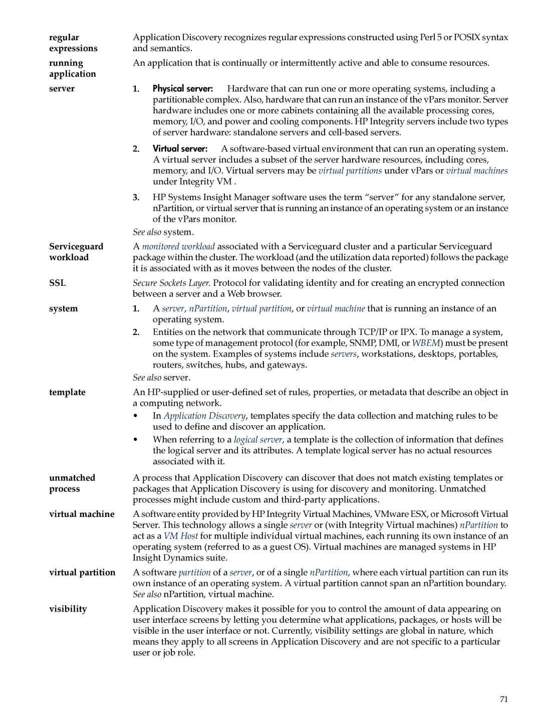 HP UX Matrix Operating EnvIronment manual Ssl 