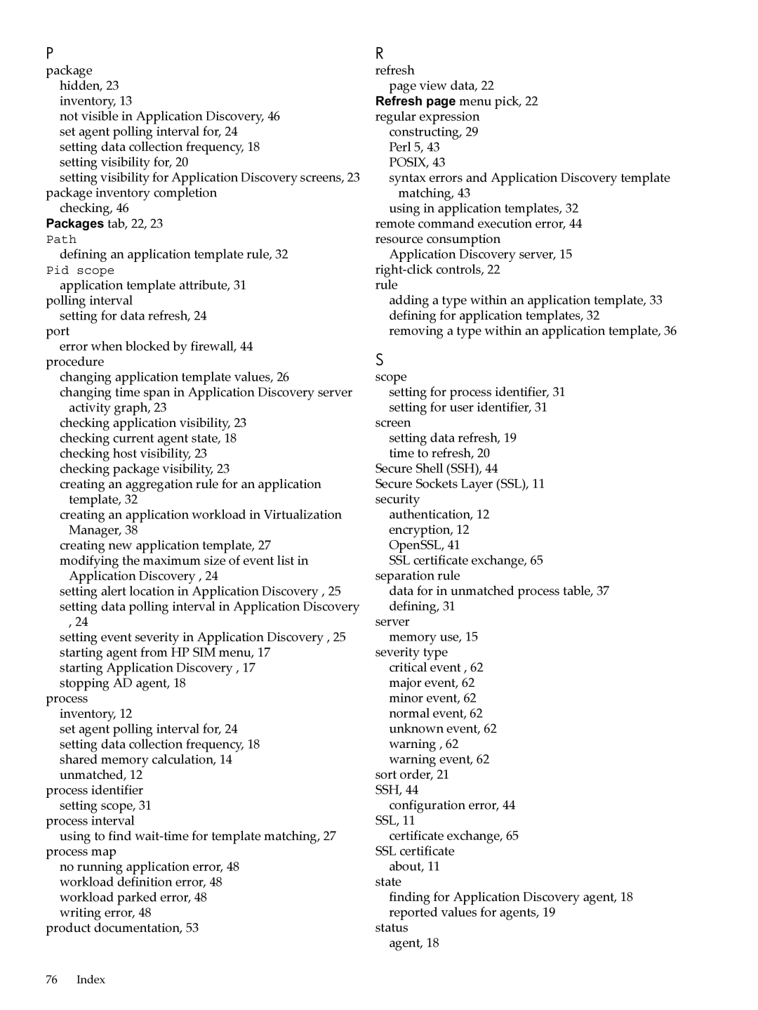 HP UX Matrix Operating EnvIronment manual Defining an application template rule 