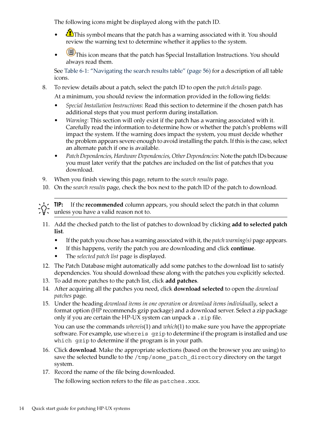 HP UX Patch Management manual Quick start guide for patching HP-UX systems 