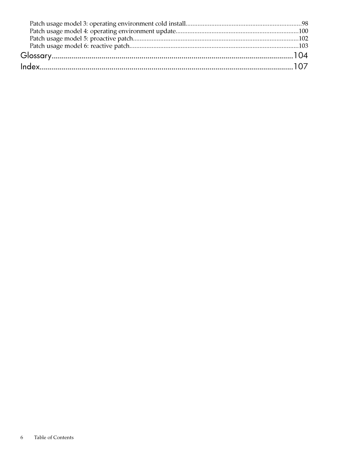 HP UX Patch Management manual 104, 107 