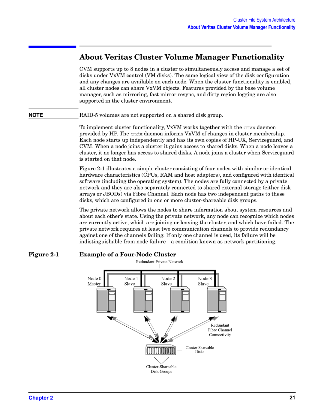 HP UX Serviceguard Storage Management Software manual About Veritas Cluster Volume Manager Functionality 