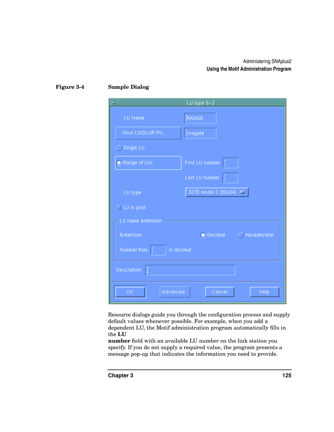 HP UX SNAplus2 manual Sample Dialog 