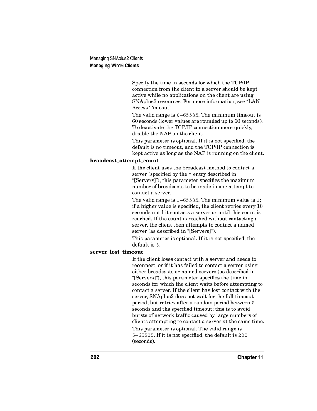 HP UX SNAplus2 manual 282 