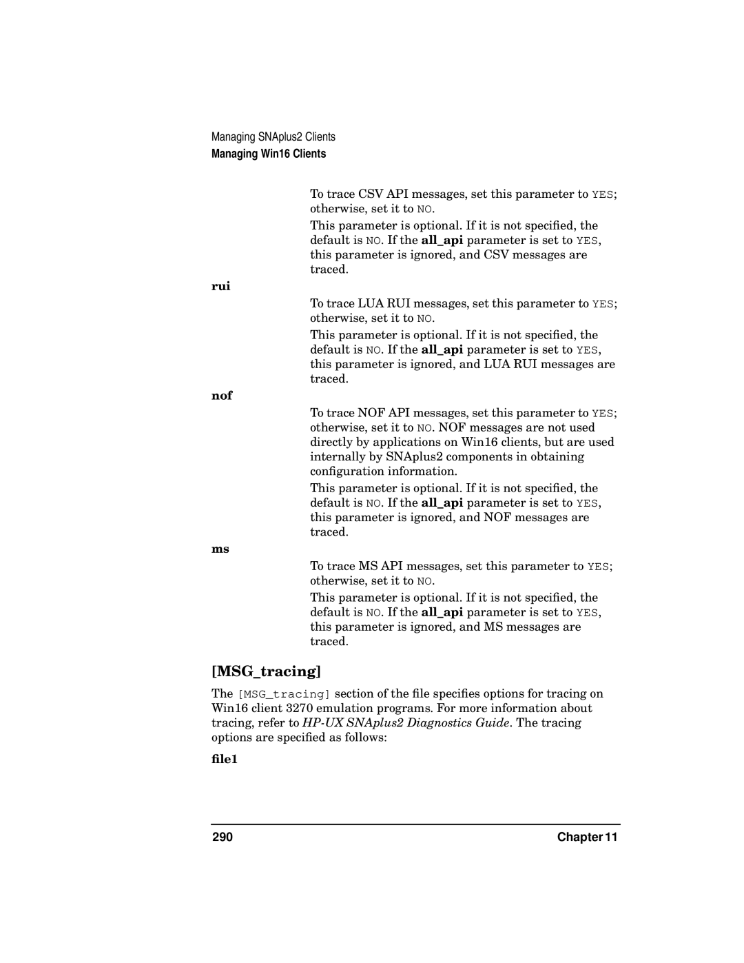 HP UX SNAplus2 manual 290 