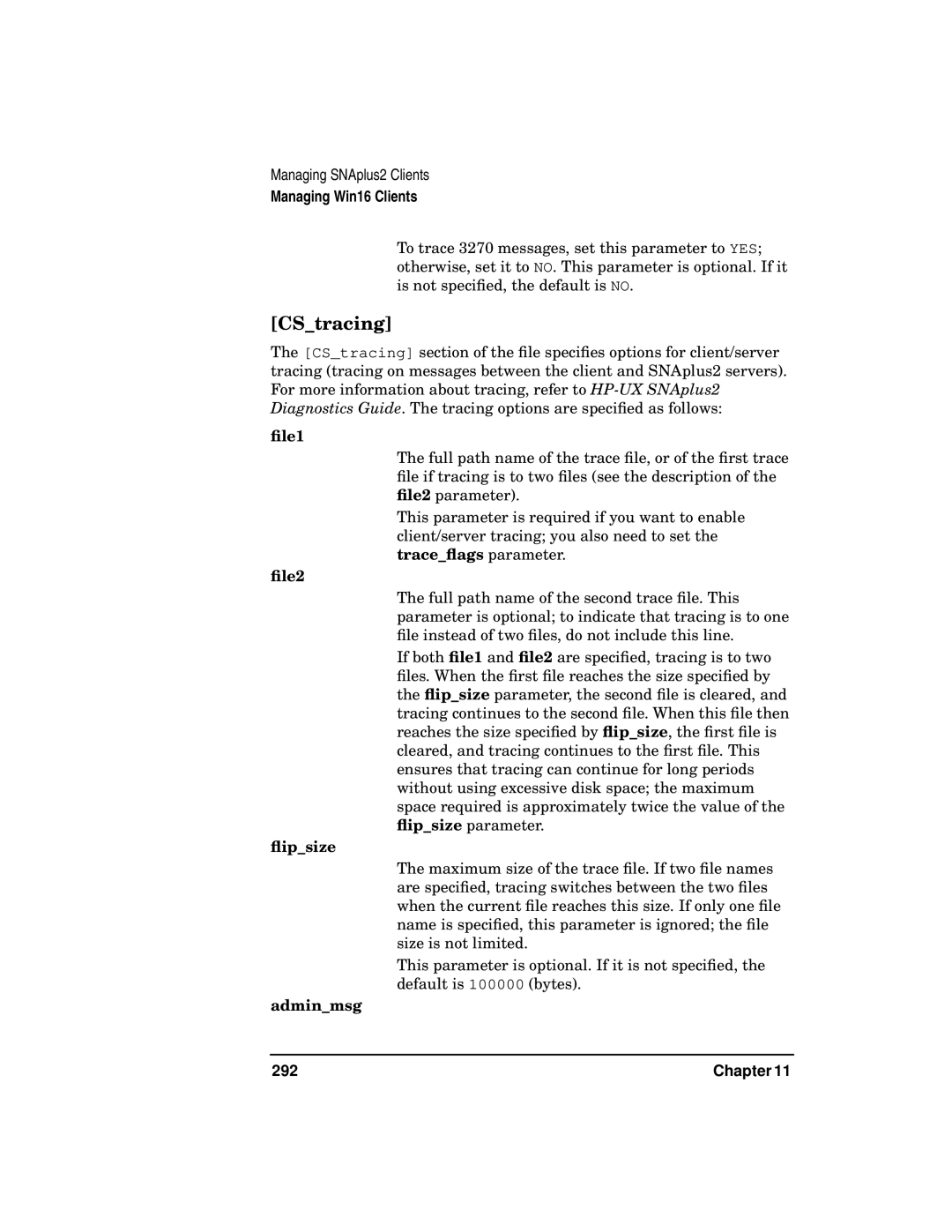 HP UX SNAplus2 manual 292 