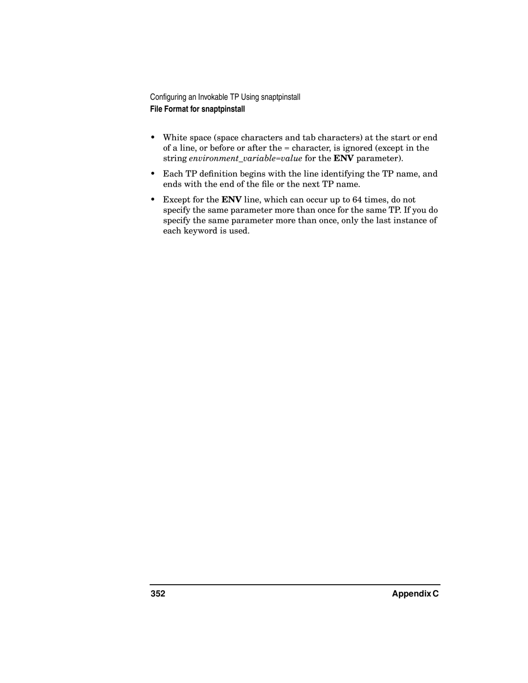 HP UX SNAplus2 manual 352 