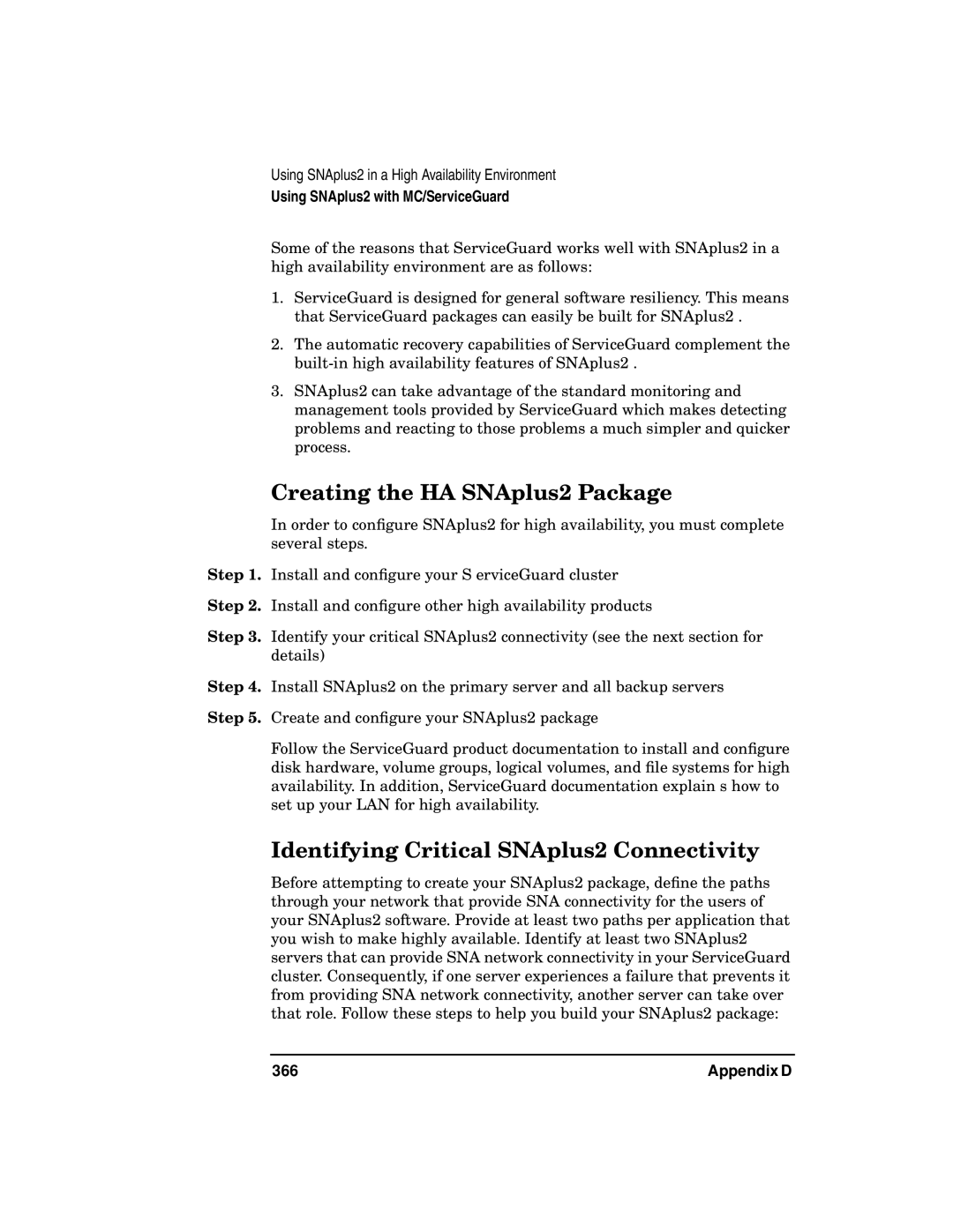 HP UX SNAplus2 manual Creating the HA SNAplus2 Package, Identifying Critical SNAplus2 Connectivity 