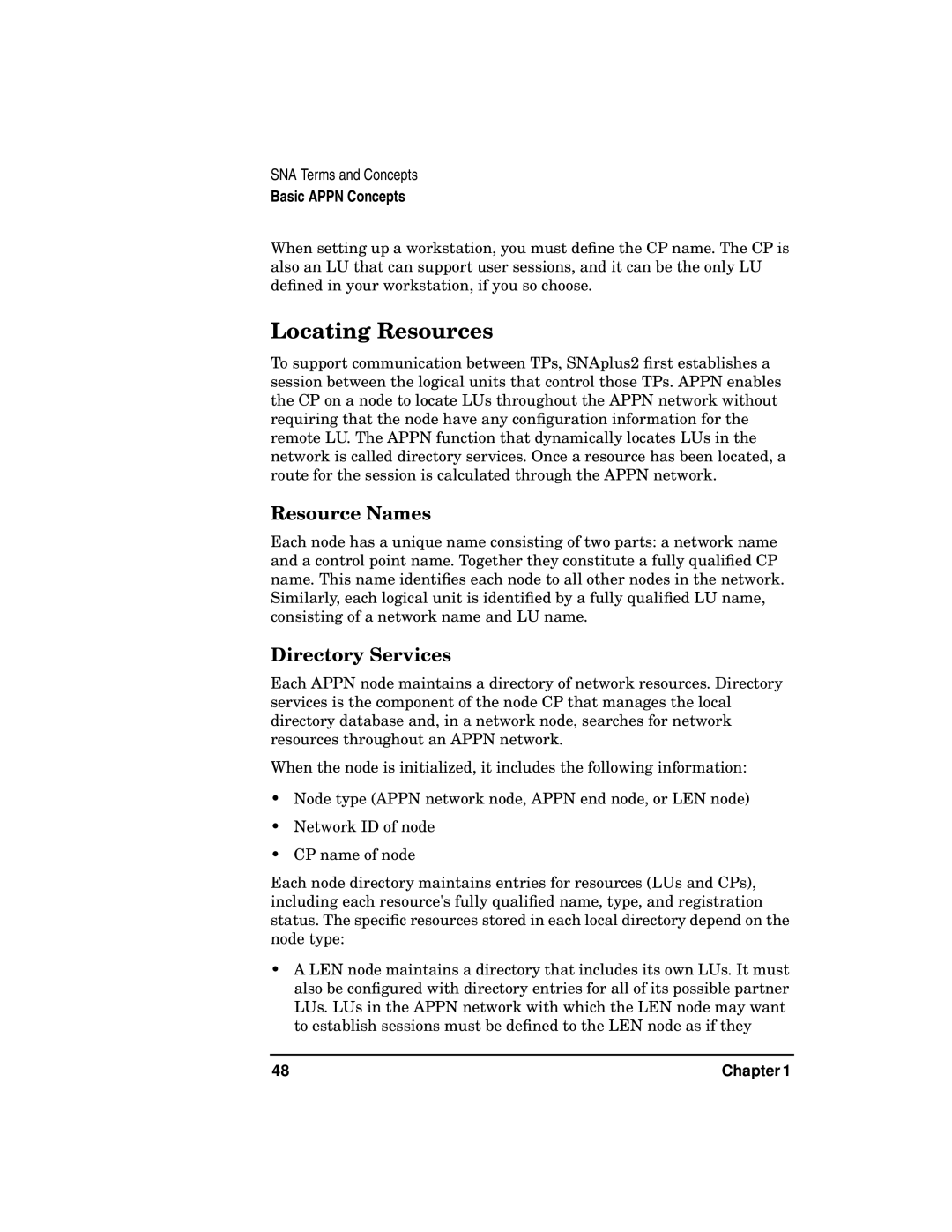 HP UX SNAplus2 manual Locating Resources, Resource Names, Directory Services 