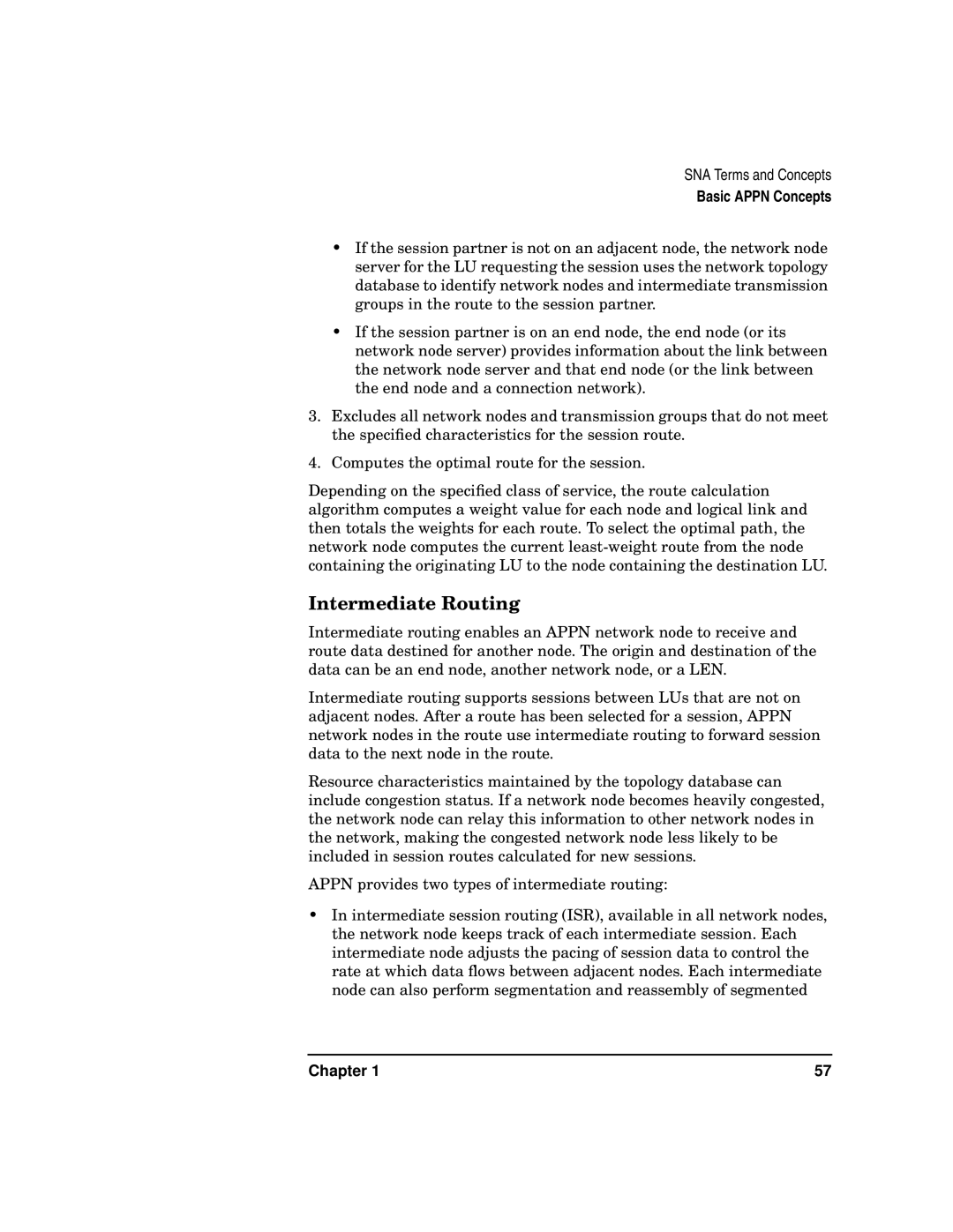 HP UX SNAplus2 manual Intermediate Routing 