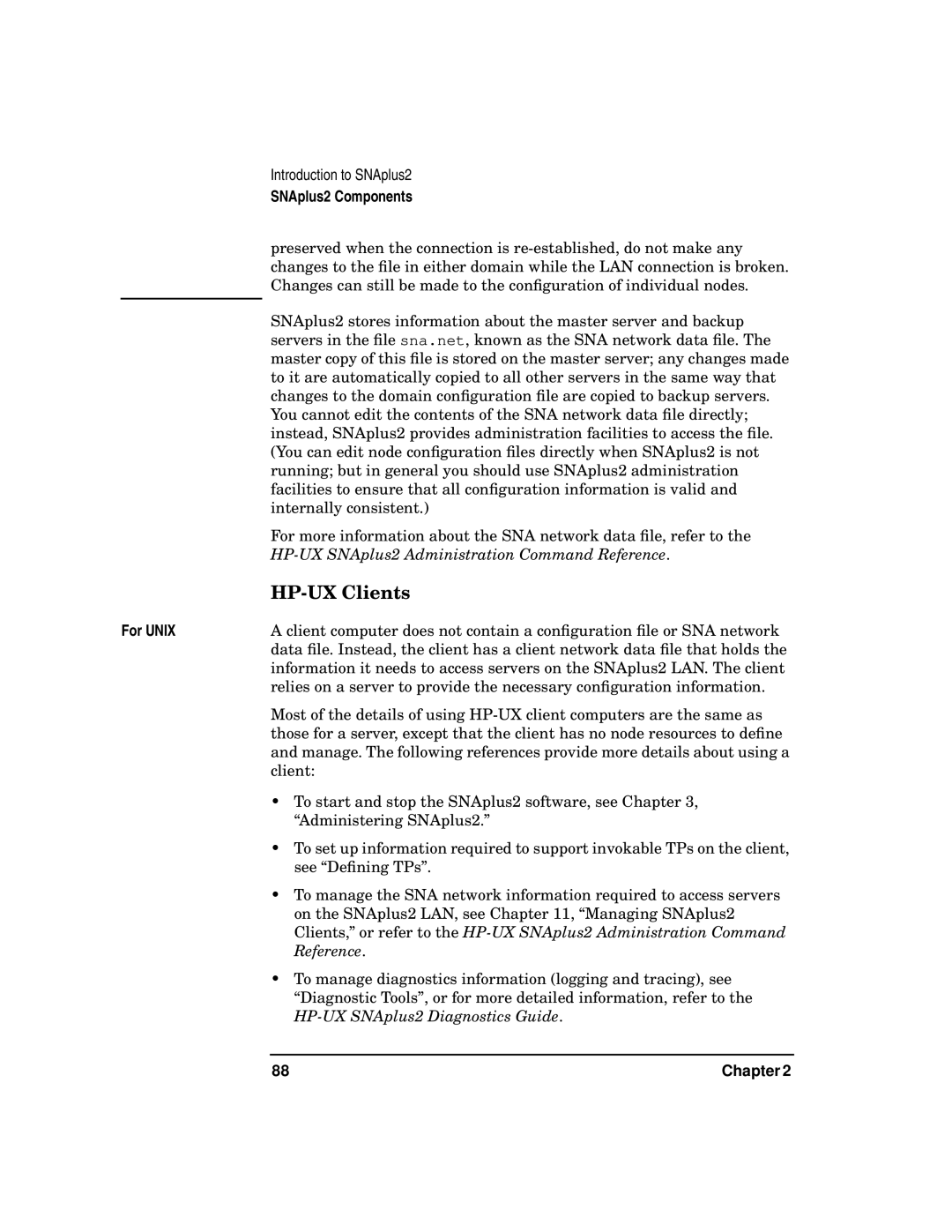 HP UX SNAplus2 manual HP-UX Clients, Reference 