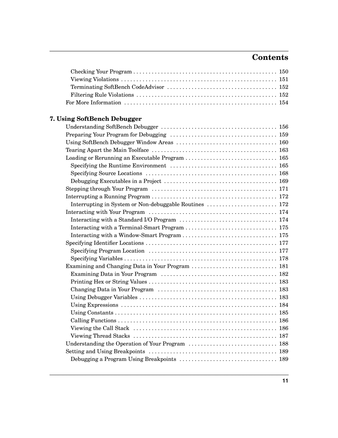 HP UX SoftBench Software manual Using SoftBench Debugger 