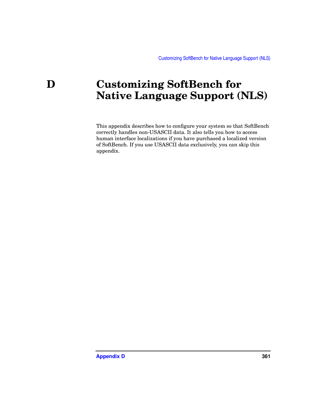 HP UX SoftBench Software manual Customizing SoftBench for Native Language Support NLS 