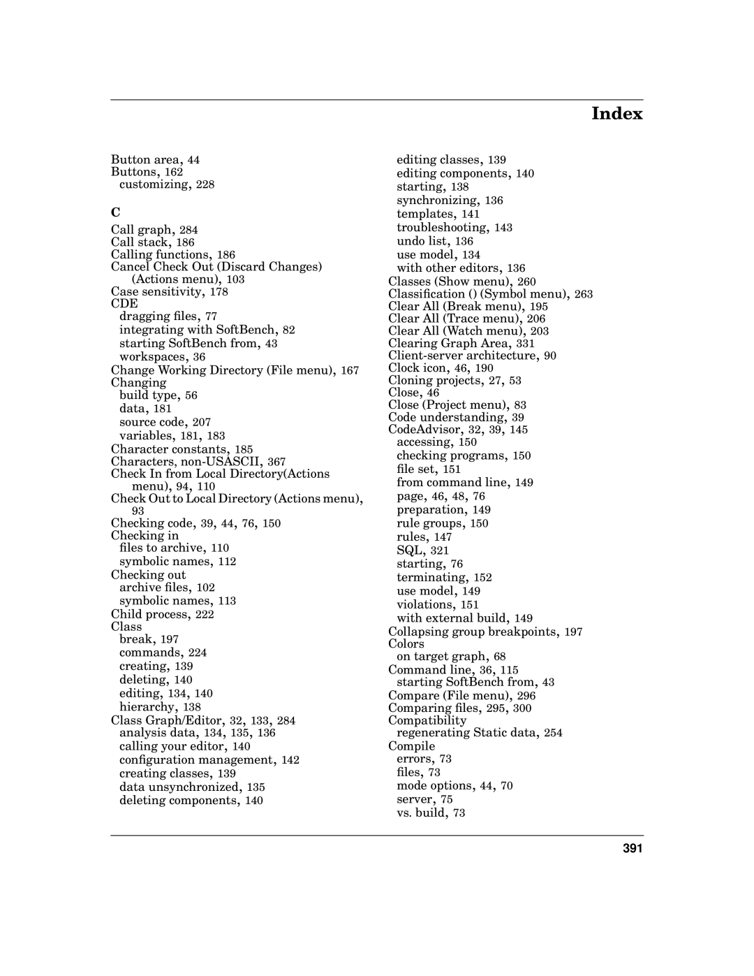 HP UX SoftBench Software manual Cde, 391 