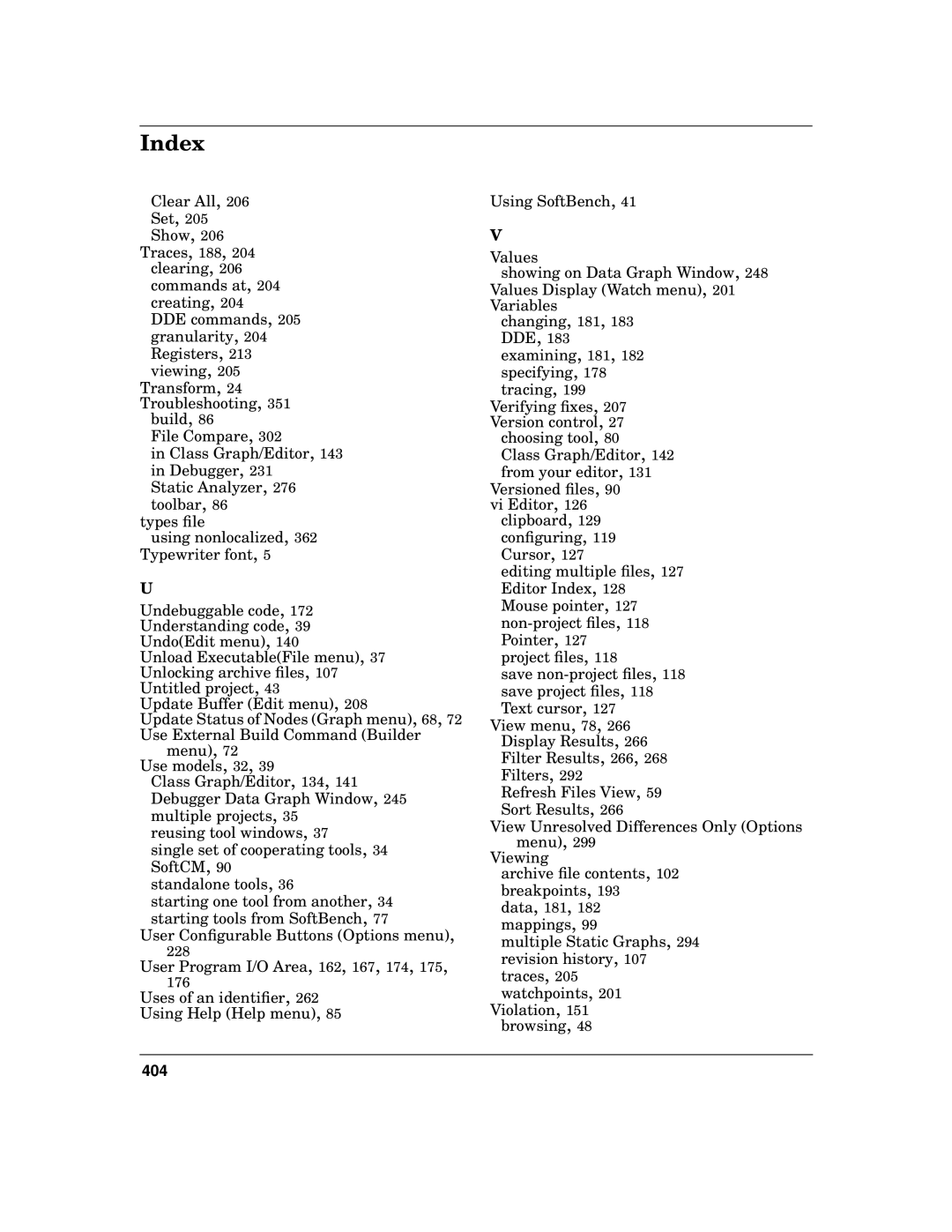 HP UX SoftBench Software manual 404 