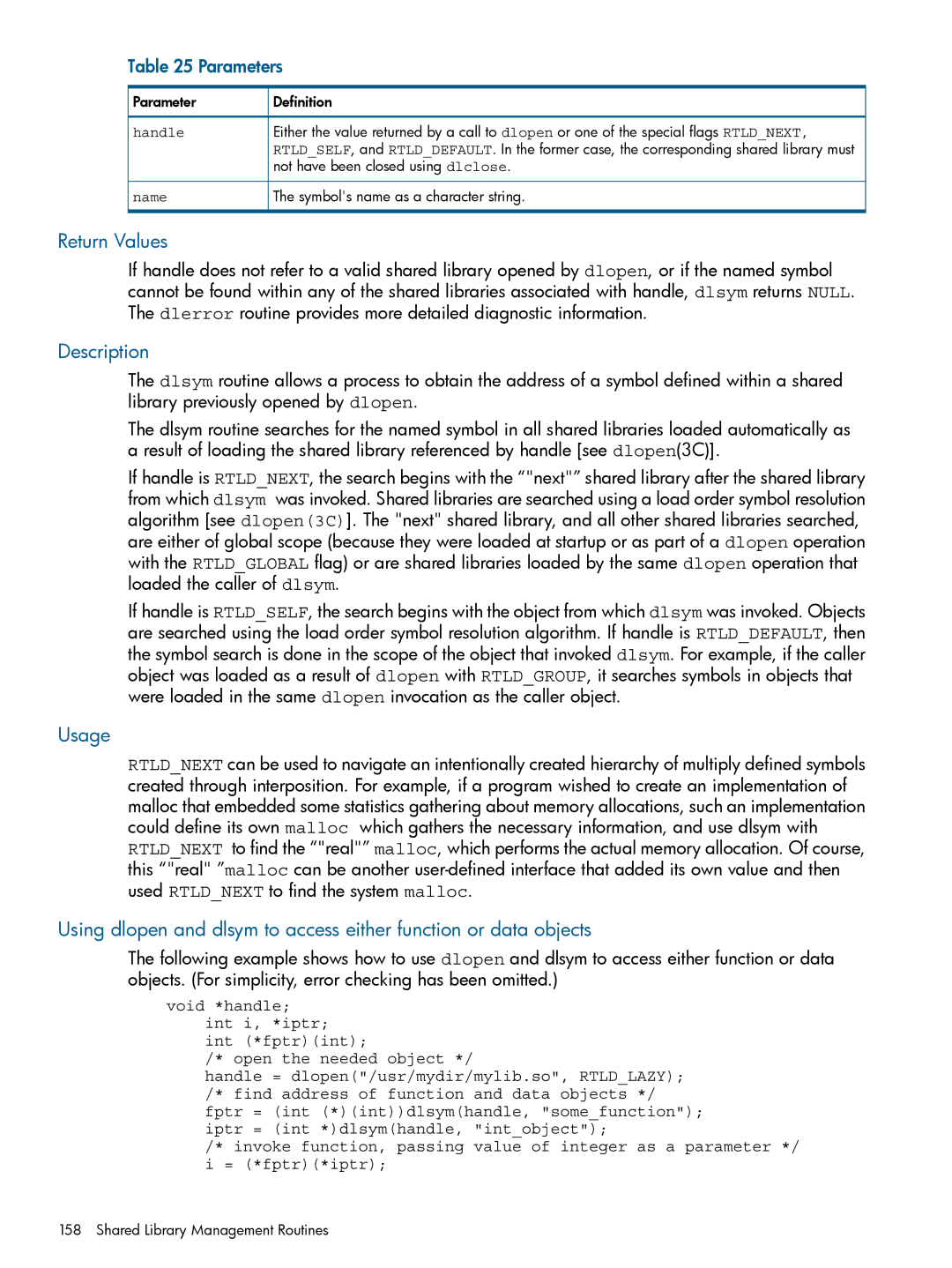 HP UX Software Transition Kit (STK) manual Usage, Handle 