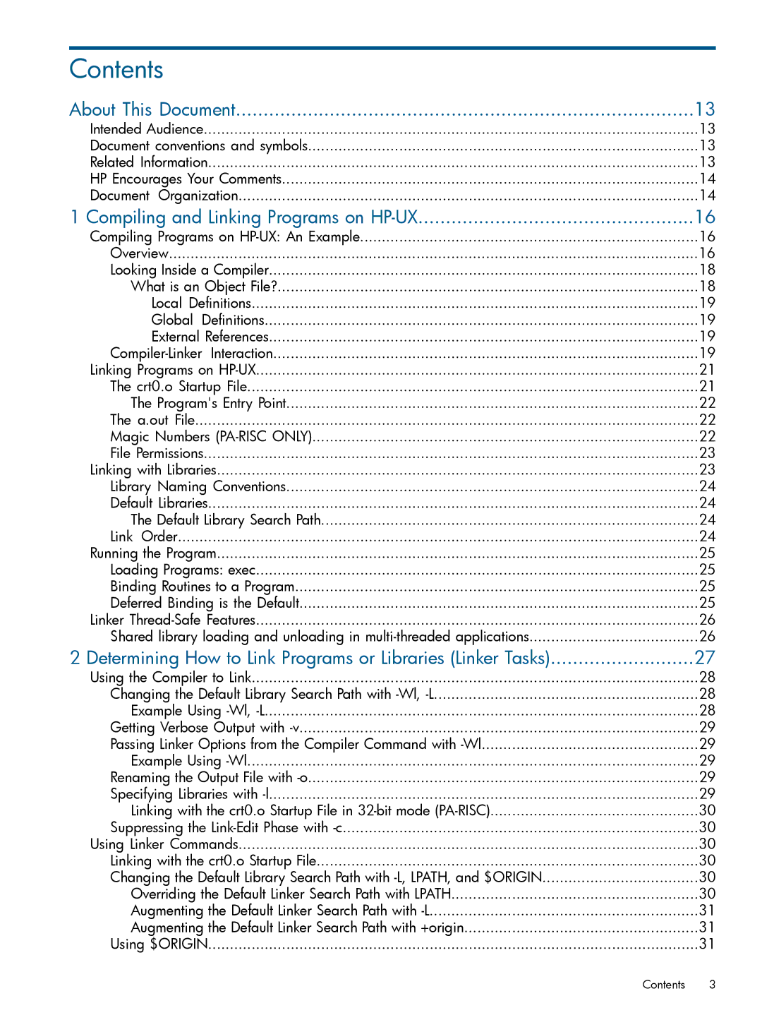 HP UX Software Transition Kit (STK) manual Contents 