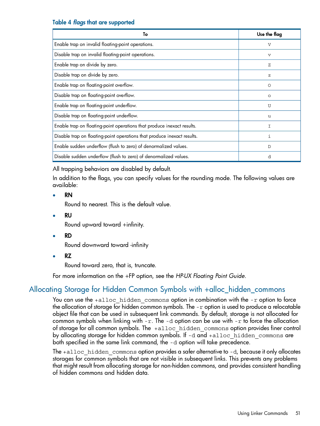 HP UX Software Transition Kit (STK) manual Flags that are supported 