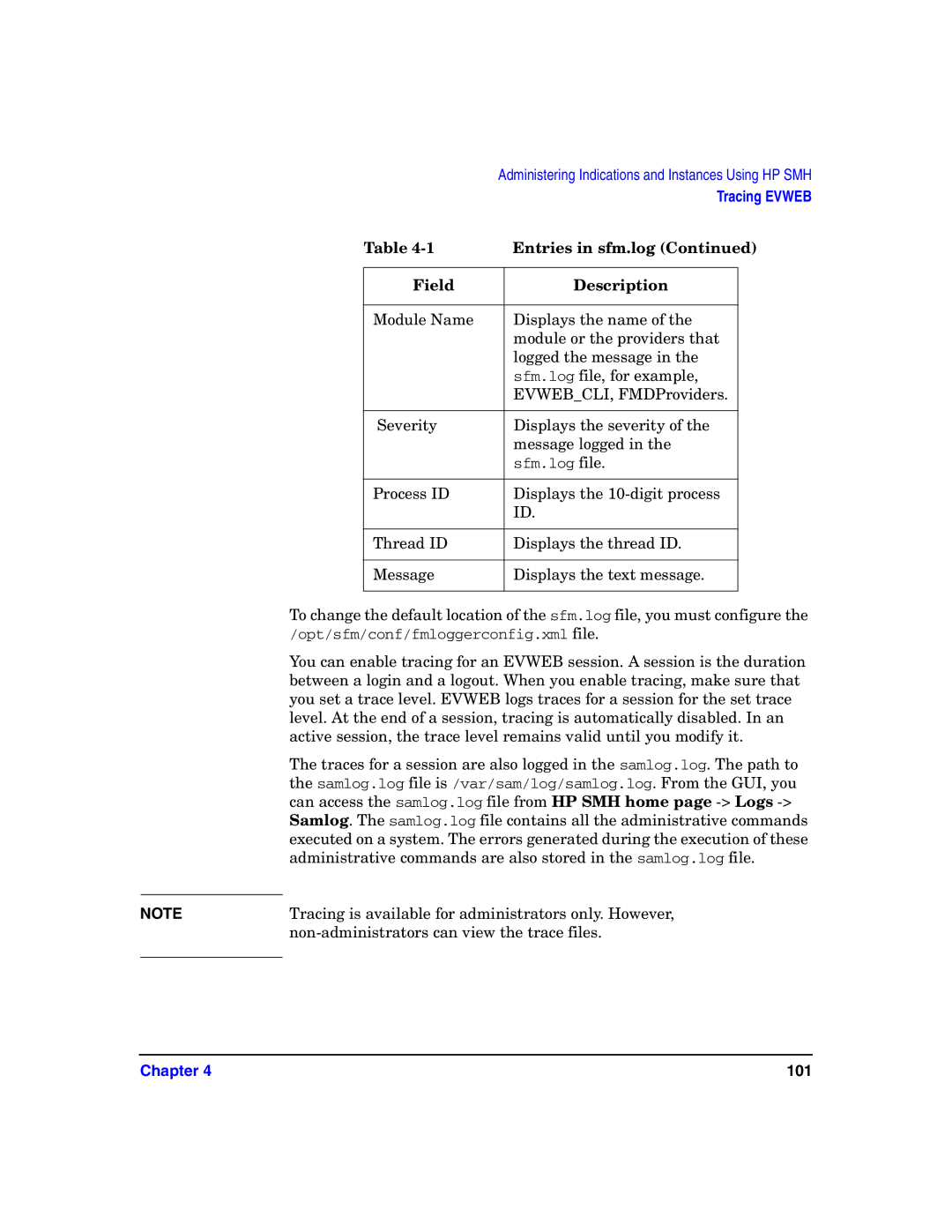 HP UX System Fault Management (SFM) Software manual 