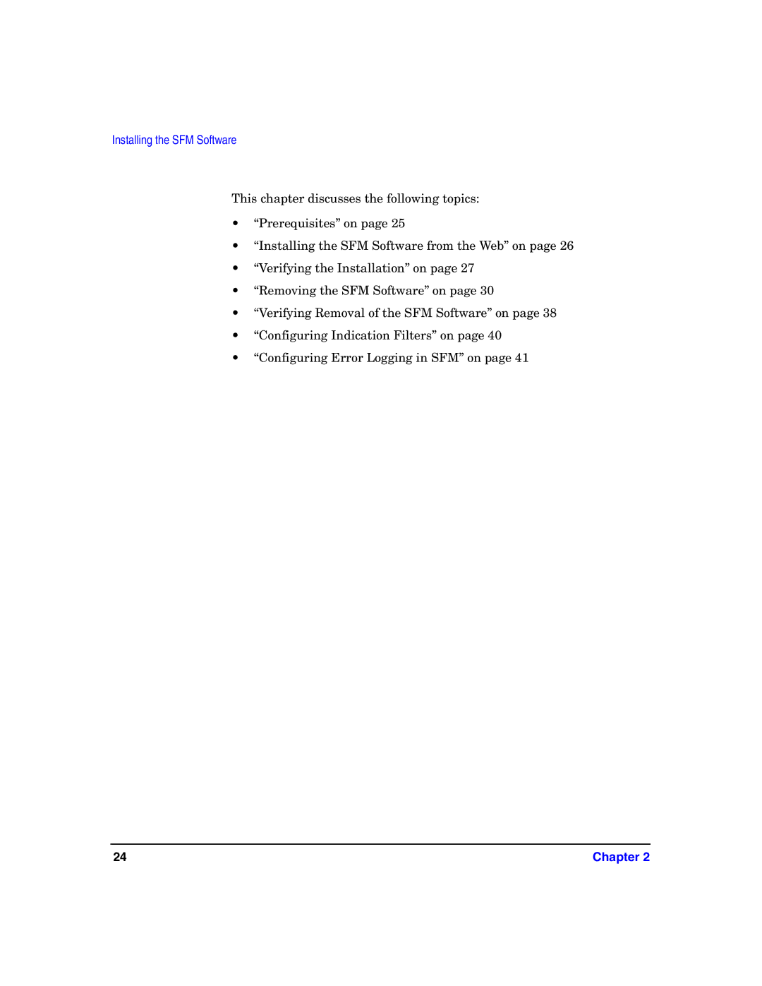 HP UX System Fault Management (SFM) Software manual Installing the SFM Software 