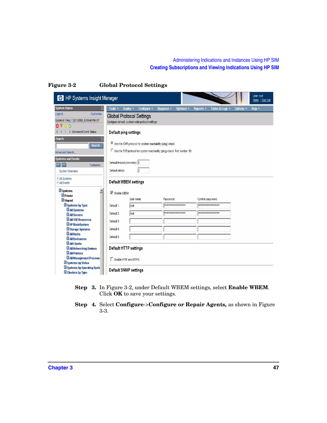 HP UX System Fault Management (SFM) Software manual Global Protocol Settings 