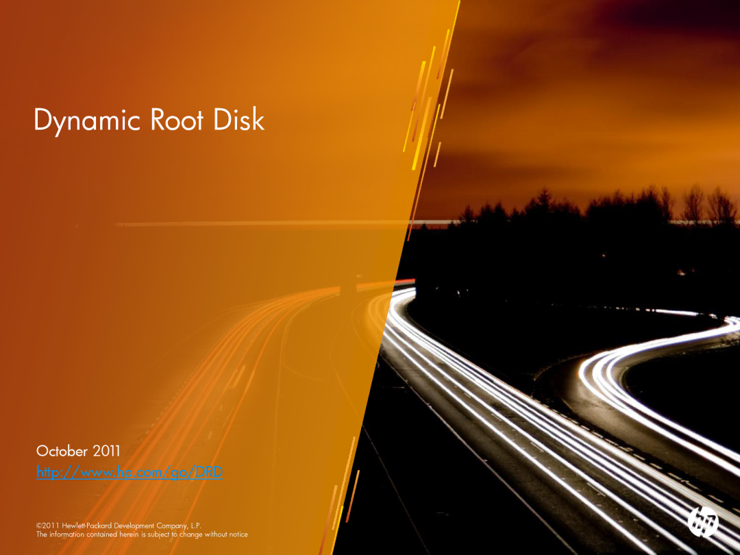 HP UX System Management Software manual Dynamic Root Disk 