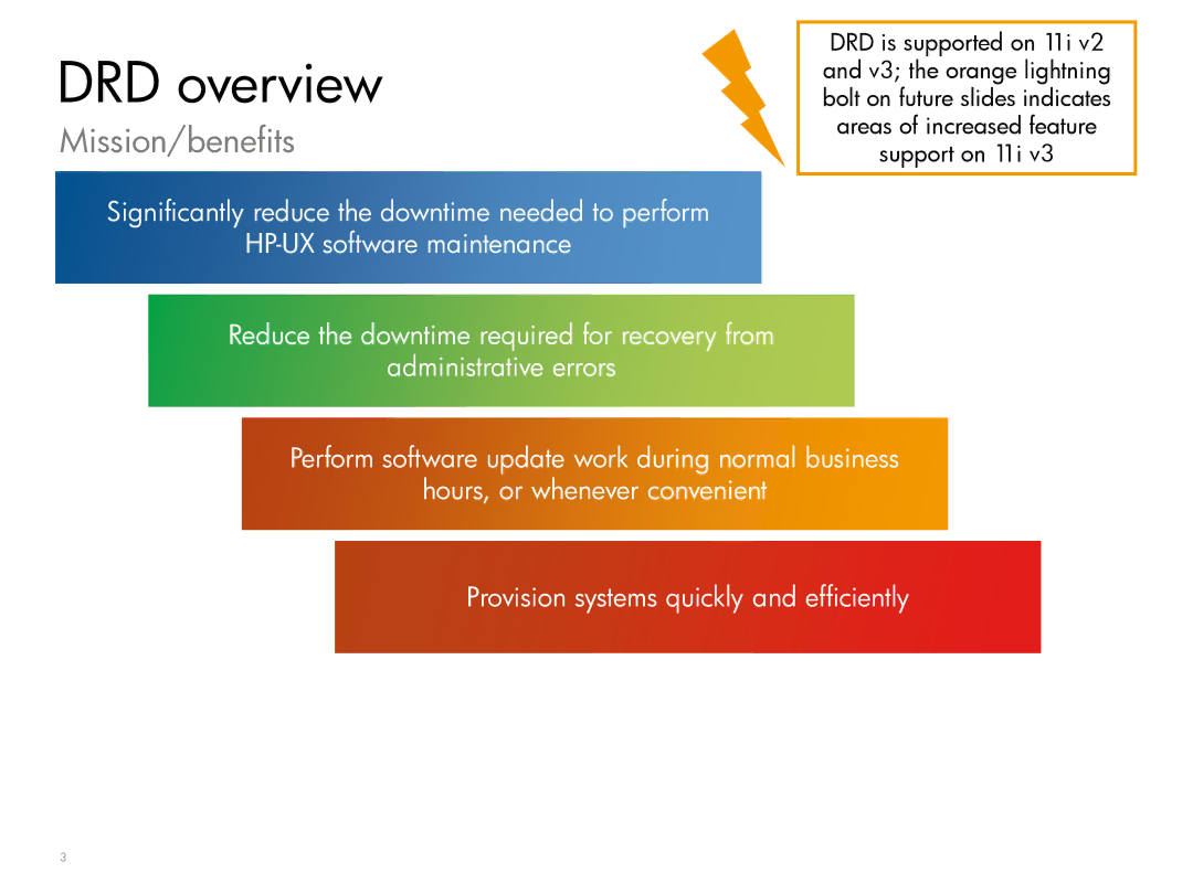 HP UX System Management Software manual DRD overview, Mission/benefits 