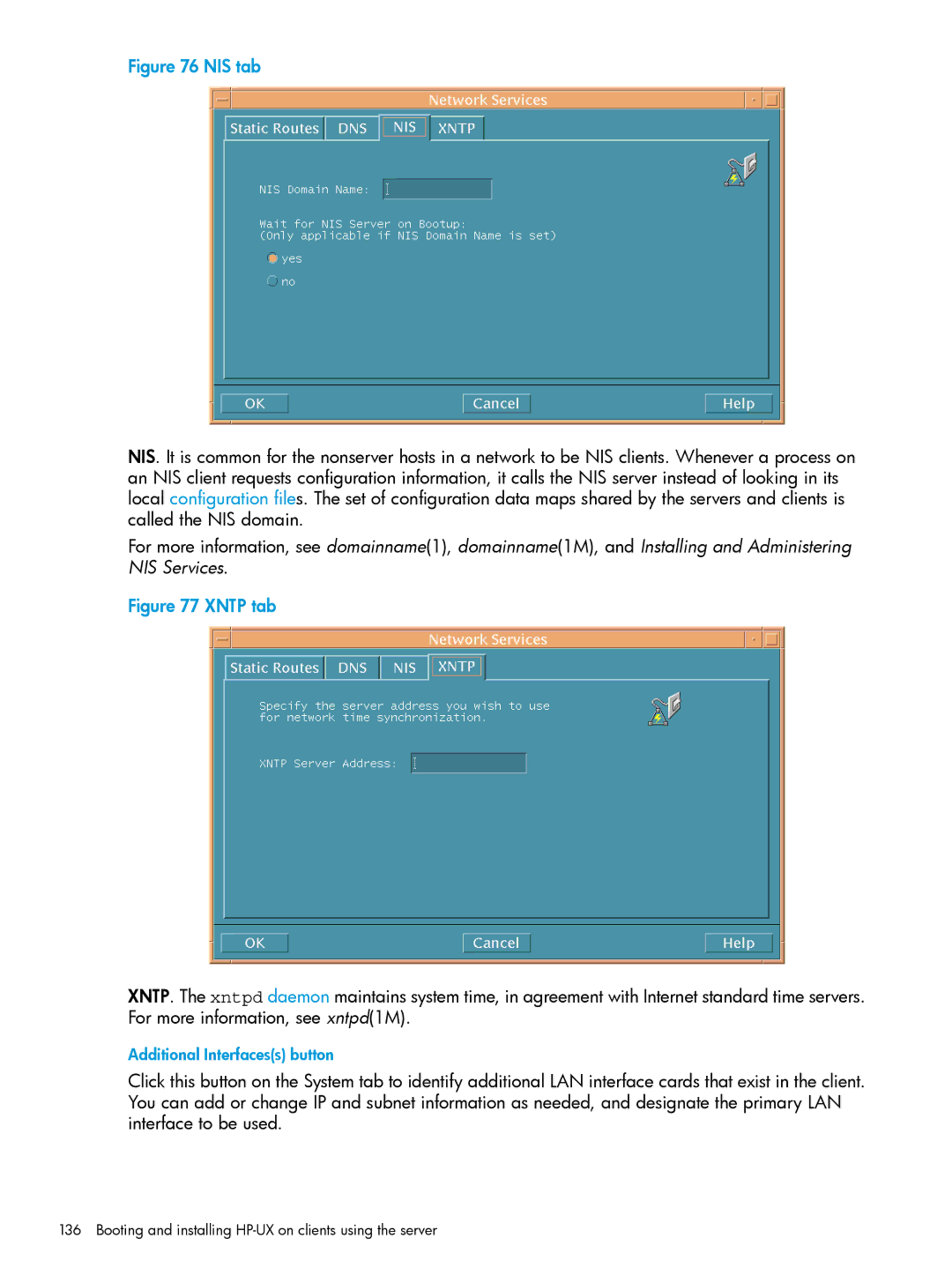 HP UX System Management Software manual NIS tab 