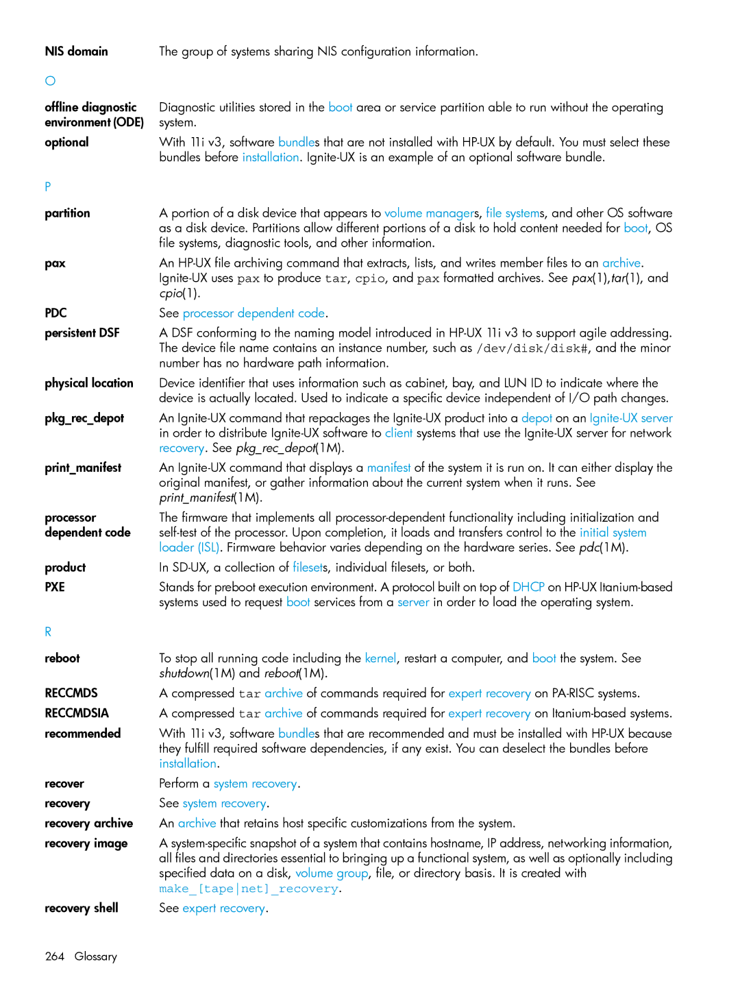 HP UX System Management Software manual Maketapenetrecovery 