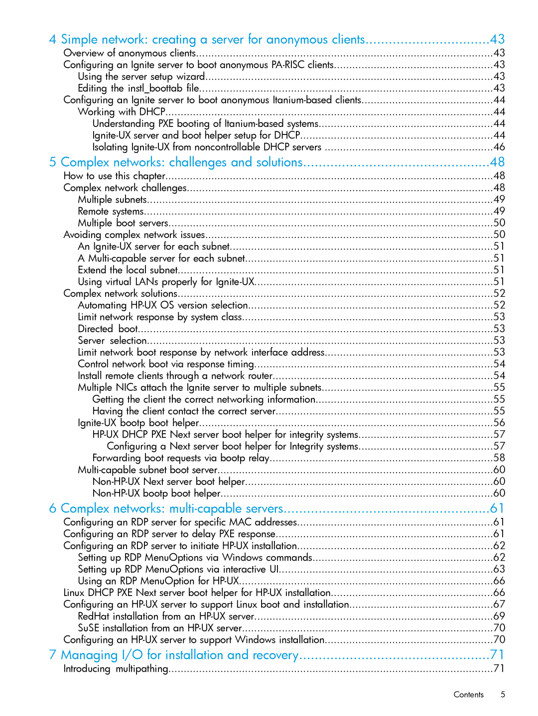 HP UX System Management Software manual Simple network creating a server for anonymous clients, Introducing multipathing 